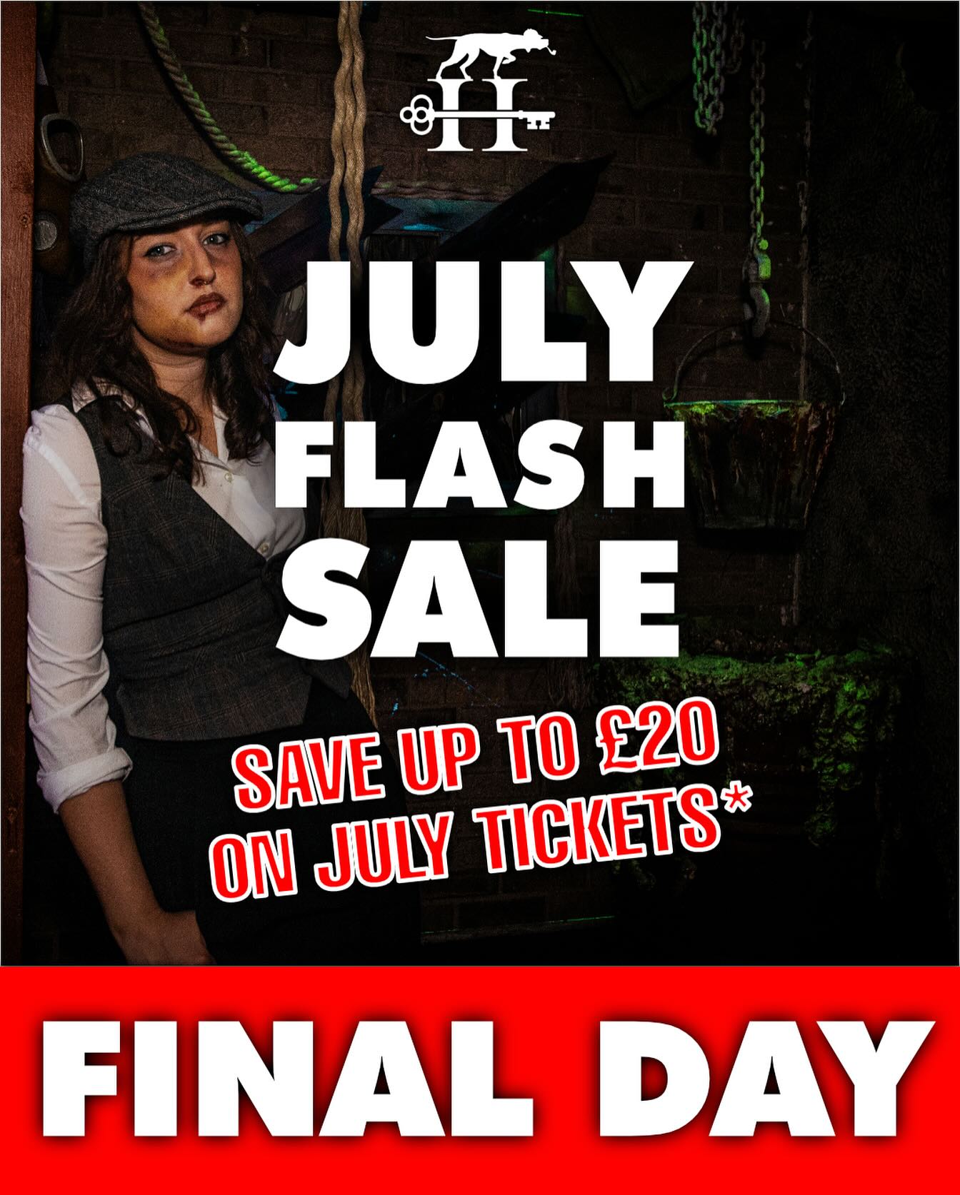 ❗️THIS IS IT❗️
Use code JULYFLASH10 for £10 OFF
Every👏Single👏Ticket👏 in July.
📆 But you don’t have long... You’ll have to secure your tickets before July 10th to use this offer.
This flash sale stacks with our group discount (automatically applied at checkout). That’s combined savings of up to £120 for the Live Experience and over £130 for any Mission!
❗️Offer ends July 10th
Terms apply.
🌟The UK’s top rated experiences
📍 45 mins from Central London
📆 Book tickets in advance!
🎟️ Ticket link in bio 🎟️
@HoundsEscape
#LeaveRealityBehind
#ImmersiveExperience #LondonAttractions #ThingsToDoInSussex