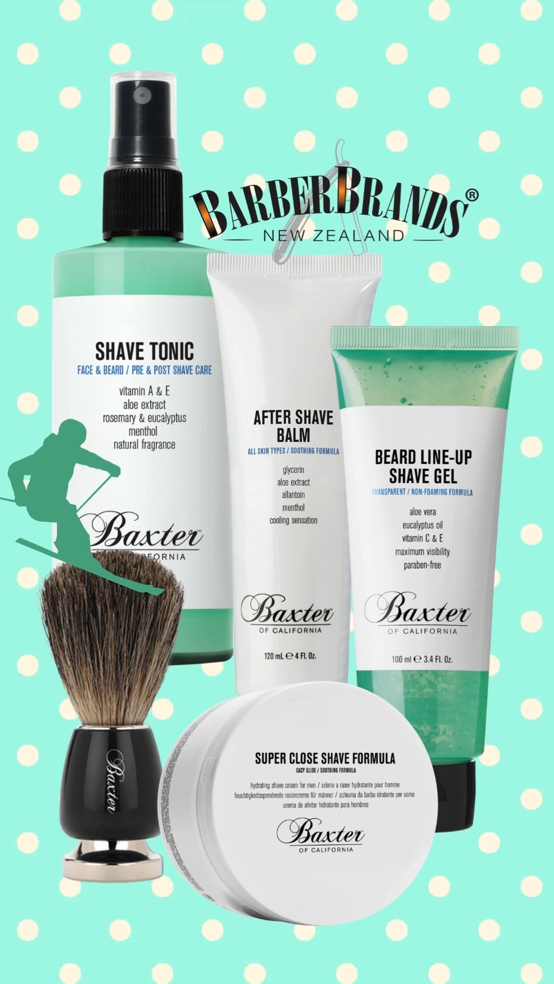 Sell your clients/customers a smooth and close shave with Baxter of California products- they're smooth- try them out!
#barberbrandsnewzealand #queenstownbarbers #wellingtonbarbers #chchbarber #nzbarbershop #aucklandbarbers #nzbarbers #aucklandbarber #wellingtonbarber #supportlocalnzbusiness #nzbusiness #hamiltonbarbershop #nzbarber #retailnz #nzmensgrooming #newzealandbarbers #nzshaving #nzbeard #beardnz #nzretailers #kiwiblogger #nzwholesale #wholesalenz #newzealandbarber #hamiltonbarber #hamiltonbarbers #barbernz