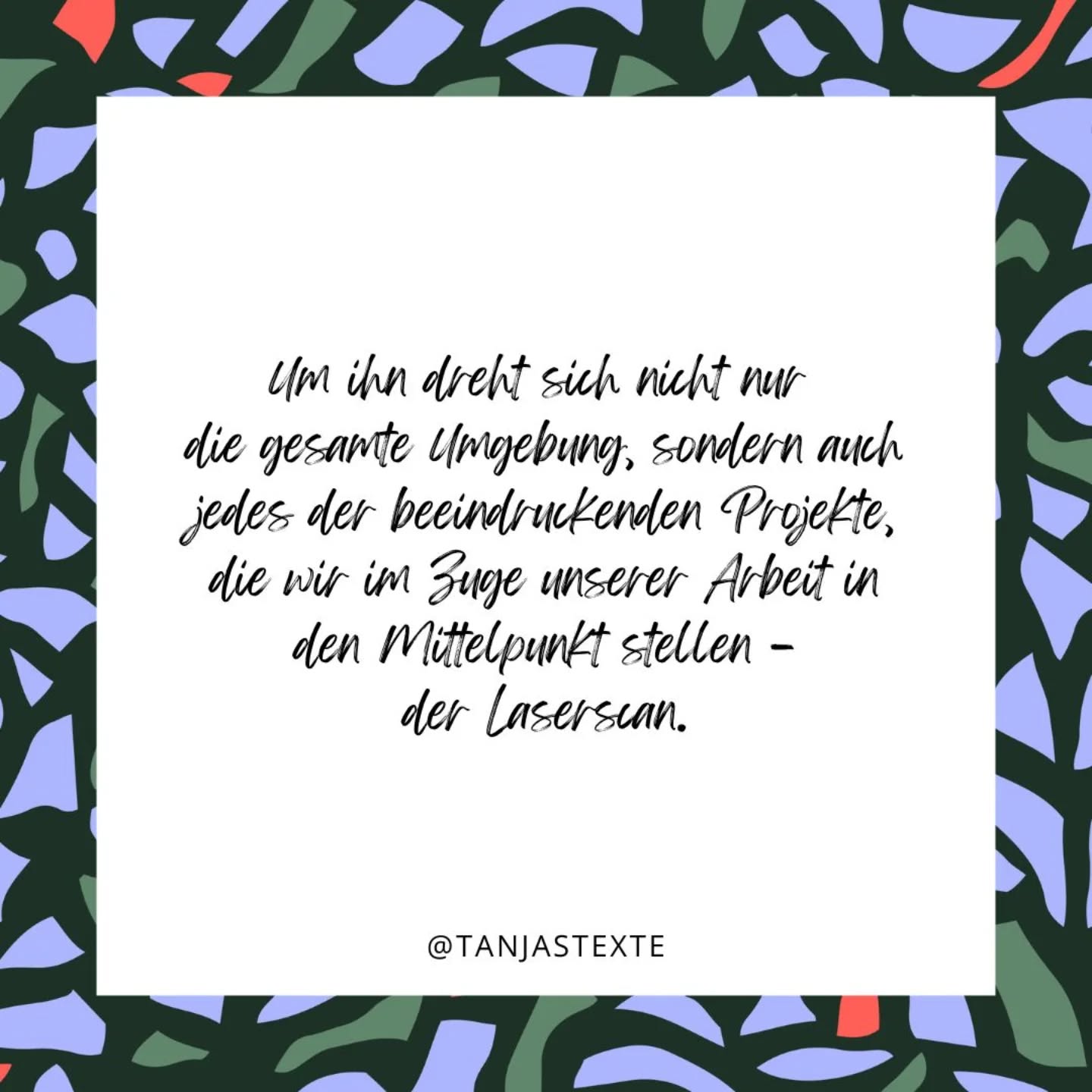 zuerst war der punkt.
project details //
w/ @splus_gmbh
task: texting website
more: www.splus.tirol
#tanjastexte
#tanjavogt
#textingstudio
#zeichenstilundemotion