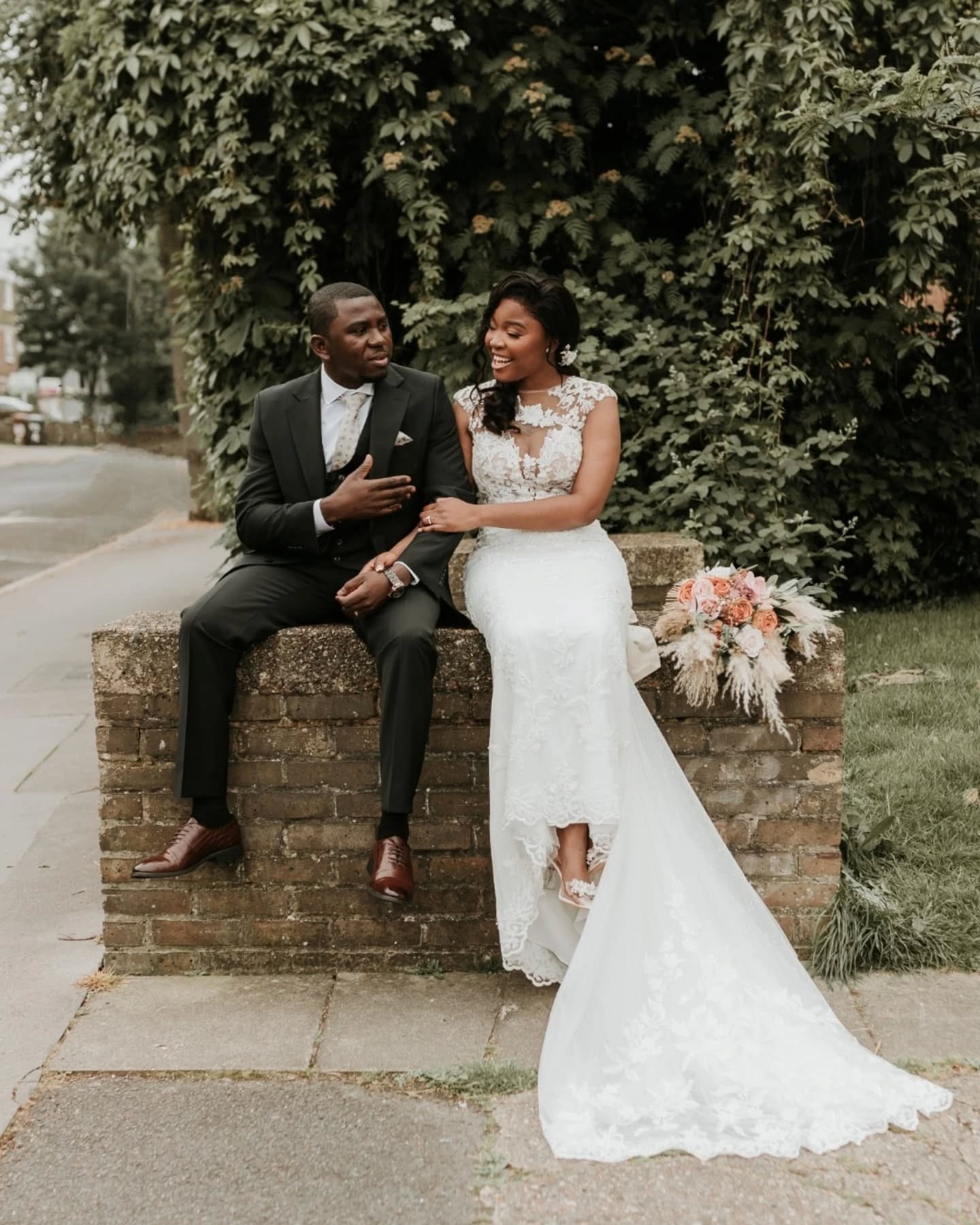 The beautiful Antony & Omoh and those just married outside the church moments.