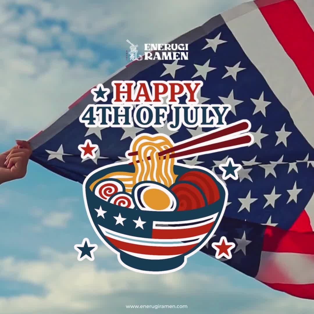 Slurp Into Freedom This 4th of July! 🍜 Happy Independence Day!
📌Don't forget to leave us a Google or Yelp review and get a FREE MOCHI ICE CREAM!
#fyp #japaneseramen #greenpoint #brooklyn #enerugiramen #summer #independenceday