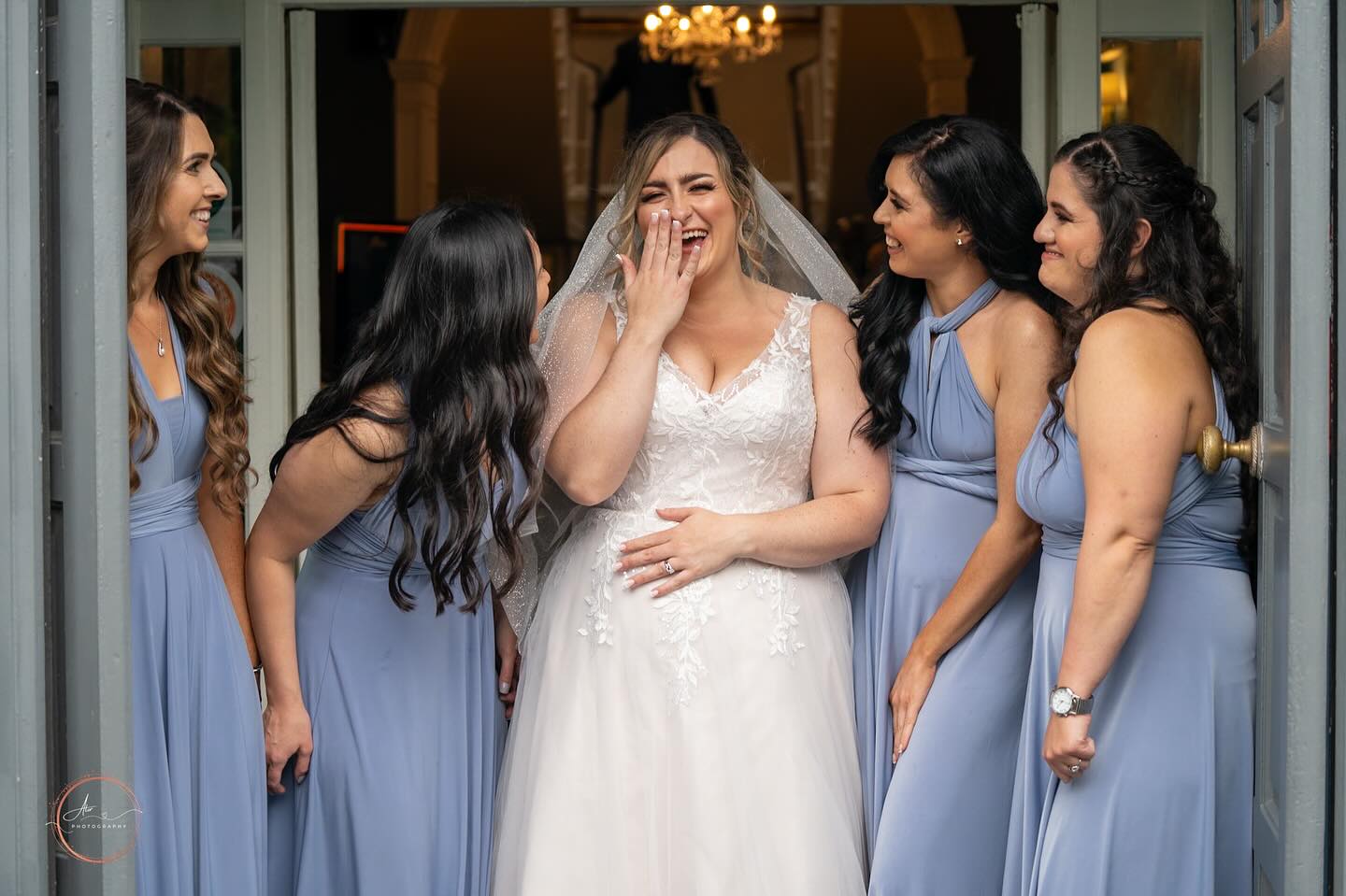 A moment for the girls who surround you on your day! Such a feeling meeting brides and watching their bridesmaids support them throughout the day 🤍 #bridesmaids #bridemaid #castleoakshotelwedding