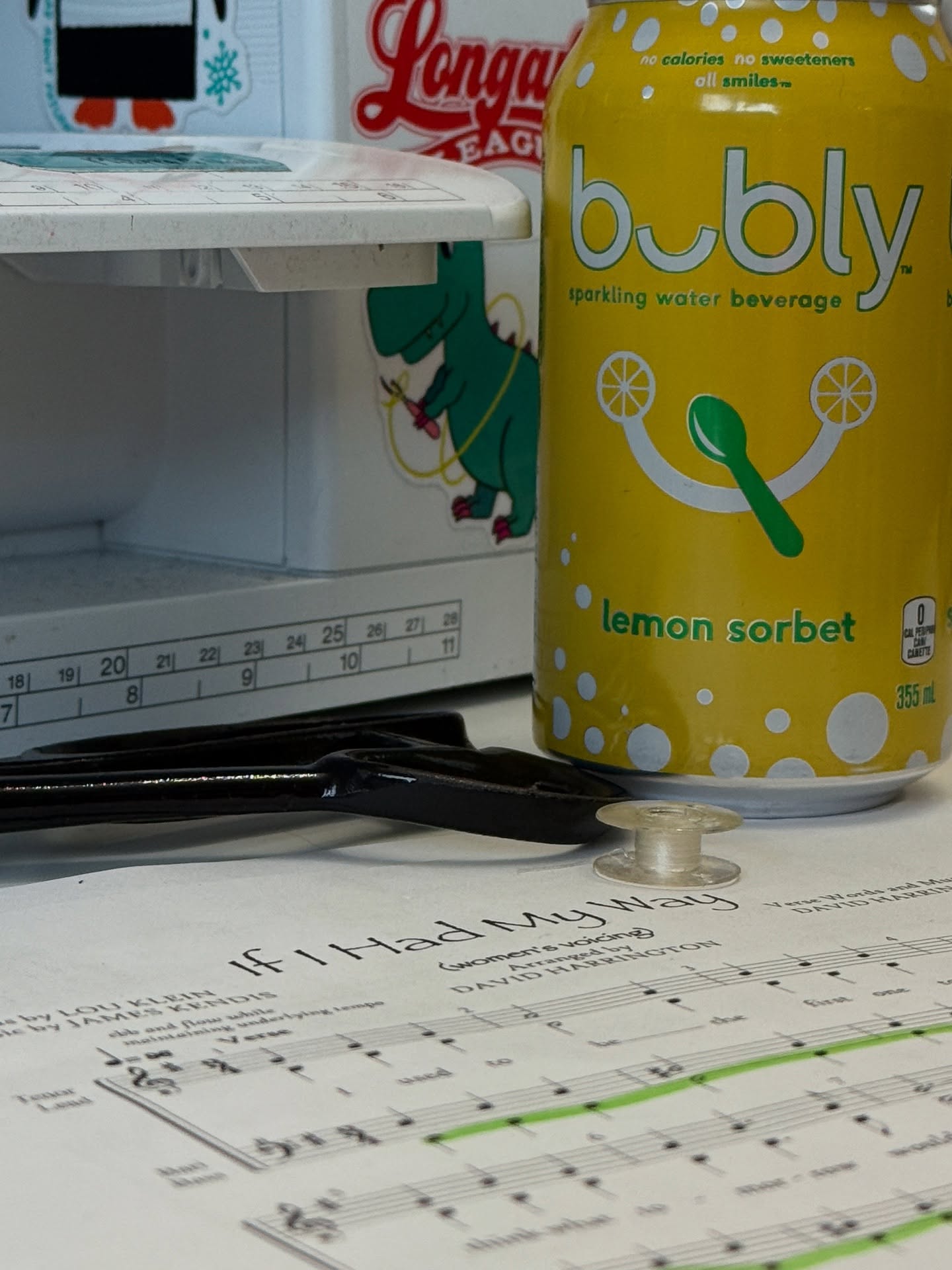 Can confirm: this is my actual practice station. 🎶
🍋Lemon Sorbet Bubly (yum), sewing machine, and highlighter chaos = music learning in real life.
Tagging a few chorus friends: @just_another_strawberry_blondi @vita.pogrebnyak @connieyackel -show us your setup!
Don’t forget to tag @rhythm_of_the_rockies
#PracticeStation #ChorusLife #SummerSqueeze #MultitaskingMagic #acappella #yycsinger