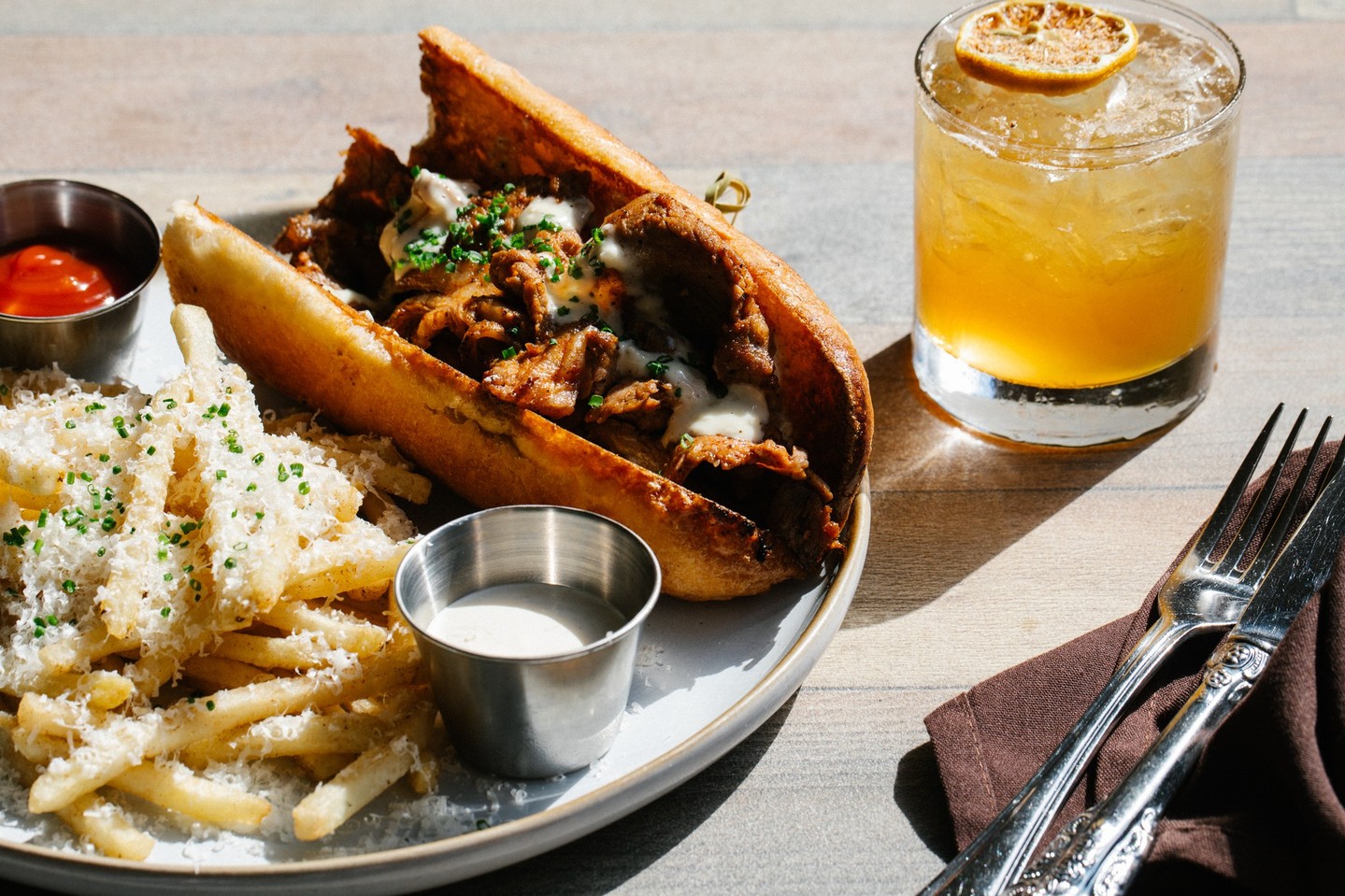 For your dinner consideration, we present to you Garden & Gun Club's Prime Rib Sandwich. Come hungry, leave speechless.