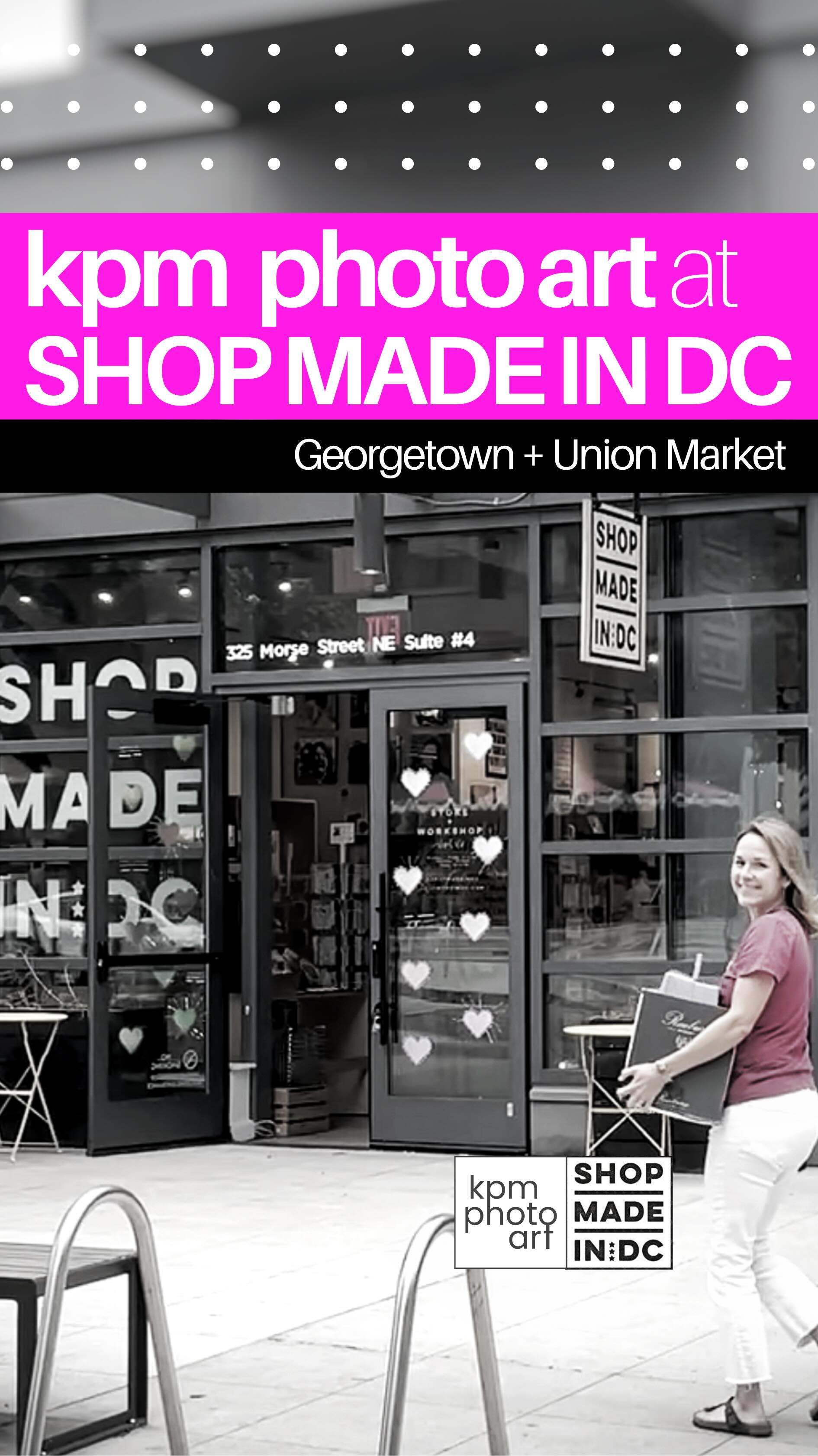 Now Available at Shop Made in DC
I’m excited to share that a selection of my original artwork is now available at Shop Made in DC, in both their Georgetown and Union Market locations, as well as online at shopmadeindc.com.
Shop Made in DC is a boutique retail initiative celebrating the work of local artists, makers, and small businesses throughout the District. I’m honored to have my handcrafted fine art prints enhanced with hand-applied 24k gold leaf and bold pink acrylic, featured in these beautifully curated spaces.
Thank you for supporting local, woman-owned art businesses like mine.
-Kendra
kpmphotoart.com
@kpmphotoart
.
#madeindc #dcartscene #smallbizdc #shopmadeindc #imadethis #chevy_chase_artists #dcartist #shopsmalldc #smallbizdc