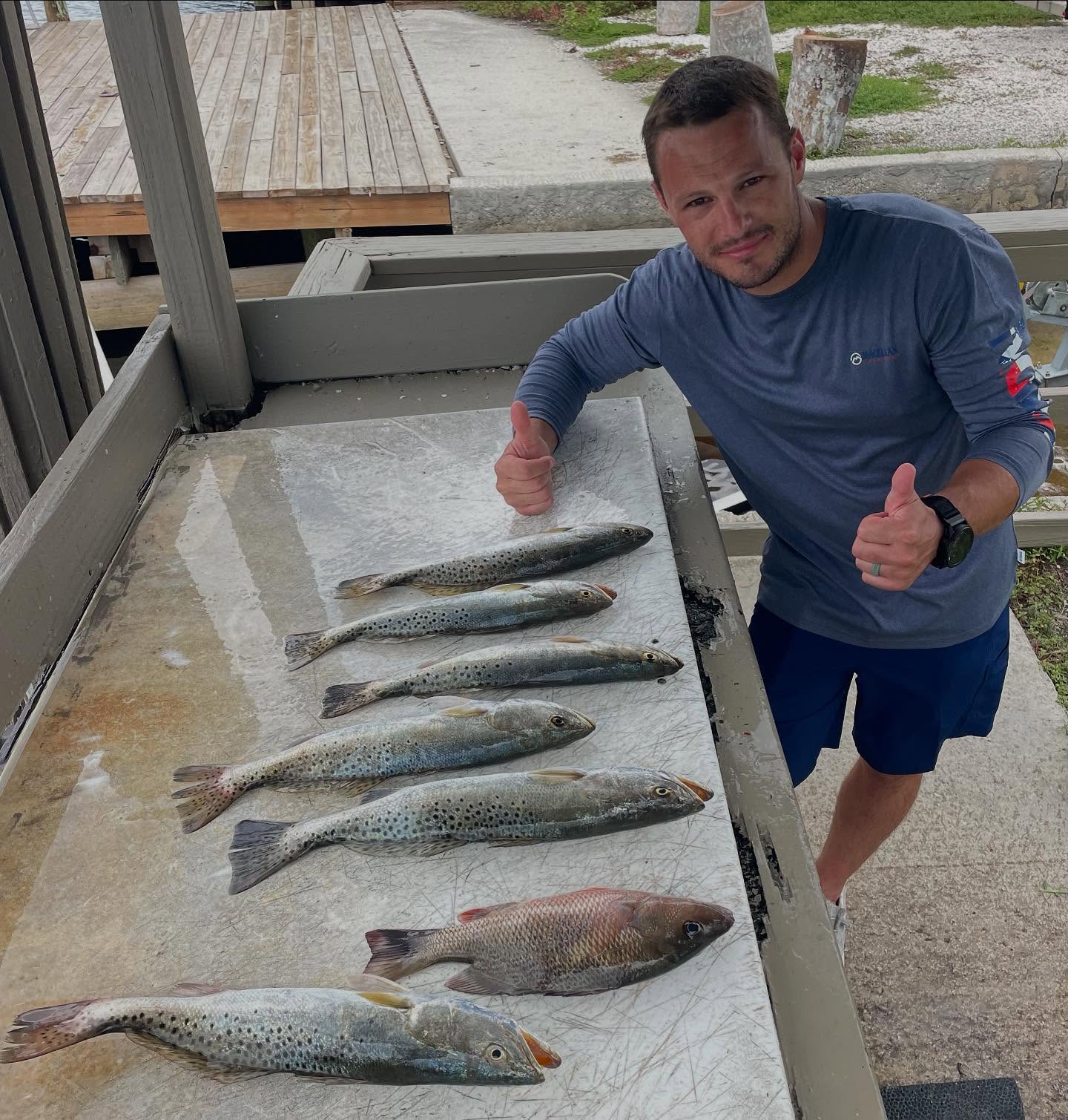 Happy 4th 🇺🇸 from the #rodandgunclub cleaning station! Randy brought a few good dinner fish aboard recently, and released many keeper fish past his limit! Call me to book, the fishing is GOOD 👍🏻 📲305-778-5342 with rare cool mornings, and mainly overcast days it’s making these summer days pleasant! #a2fishingcharters #irtreels #cajuncustomrods #donnmarpliers #reelfishyapparel #tfoflyrods #reelfishyapparel #palmythgloves #fourhorsementackle #captainspreferredproducts