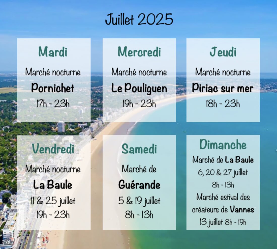 C’est parti pour l’été ☀️😎🐚 retrouvez- moi sur les nocturnes de la côte d’amour toute la semaine et au marché les week-ends ! #loireatlantique #labaule #lepouliguen☀️ #pornichet #piriacsurmer #guerande #summer #artisane #marché #marchénocturne