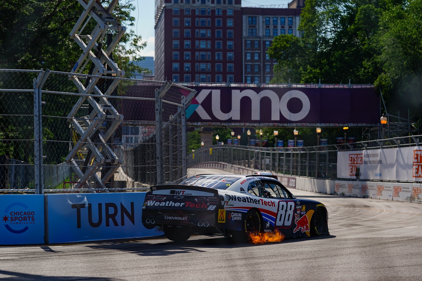 Man I gave it my all today in Chicago. Made a mistake in practice and had to start the race from the back. Was leading late in the race until a restart when my buddy @svg97 got by me for the win. Ended up P2. Proud to get a @weathertech/@redbullusa 1-2. Pumped for next weekend in Sonoma!