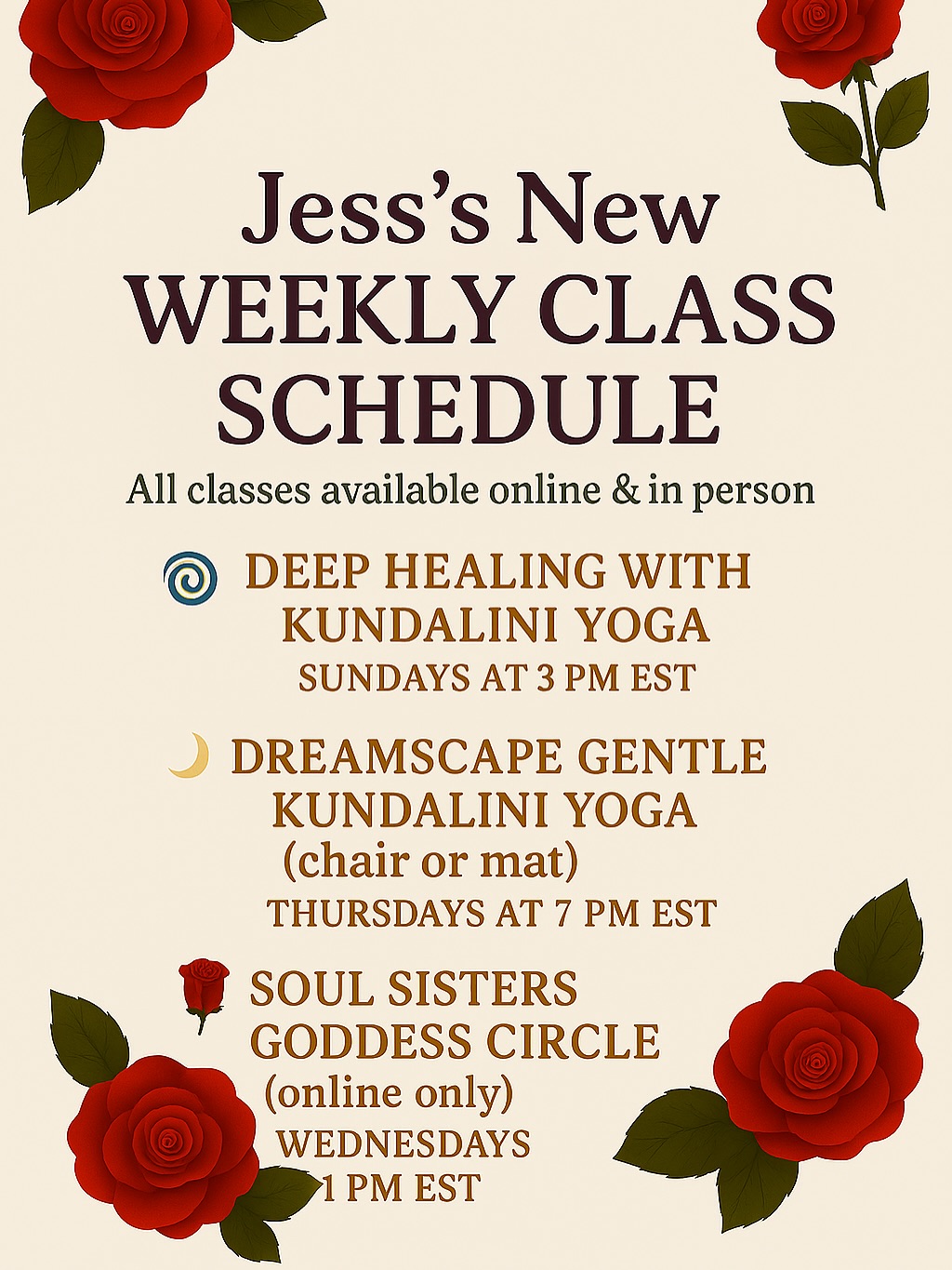 Links to book in bio! So excited for all that’s coming 🥰🙏🏻🌹 #yogahowellmi #traumainformedyoga #somatichealing #alchemy #transformation #innerchildwork #cptsd #traumahealing #kundaliniyoga #soulreclaimation #dvsurvivor #empoweringwomen #womenssupportingwomen #goddess #divinefemine #onlinekundaliniclasses #virtualyogaclasses #healinglightstudios