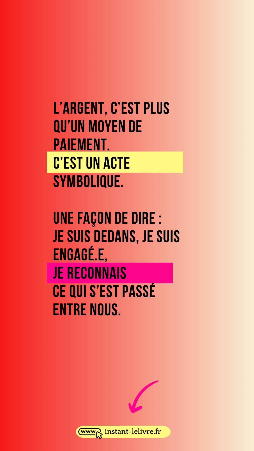 « Avec cette chaleur, j’oublie tout… j’ai pas pris ma carte, j’ai pas de liquide… »
Et toi, c’est quoi ton rapport à l’argent… quand tu dois payer?
Tu dis que t’as oublié.
Sur tu n’as pas de liquide
Que ta carte bug.
Que t’as pas eu le temps de faire le virement.
Tu remercies… mais tu ne règles pas.
Parfois même, tu ne dis rien du tout.
C’est discret. Presque banal.
Mais en vrai, ça raconte quelque chose de plus profond.
Quand tu ne paies pas, ou que tu paies en différé sans prévenir, c’est pas toujours “juste” une histoire d’organisation.
C’est parfois un message inconscient :
« Je décide si je valide ou non ton cadre. C’est moi qui mène la danse.”
Et là, on n’est plus dans un oubli.
On est dans un petit bras de fer.
Une difficulté à reconnaître ce que tu as reçu.
Ou à accepter d’être en lien d’égal à égal.
Peut-être que, pour toi, donner a toujours été synonyme de danger.
Peut-être que reconnaître la valeur de l’autre, c’est risquer de sentir la tienne vaciller.
Ou que payer, c’est t’impliquer, dire “j’étais là, j’ai été touché.e”… et ça, c’est encore fragile.
L’argent, c’est plus qu’un moyen de paiement.
C’est un acte symbolique.
Une façon de dire : je suis dedans, je suis engagé.e, je reconnais ce qui s’est passé entre nous.
🔎À propos d’argent vecteur de symbolisation :
Les psychanalystes (André Green, Joyce McDougall, René Kaës…) parlent de l’argent comme d’un vecteur de symbolisation.
Ce n’est pas juste de l’argent.
C’est une énergie, un engagement, une reconnaissance du lien.
Quand ça bloque, ça peut parler de :
• Une peur de dépendre ou de perdre le pouvoir.
• Une difficulté à reconnaître la valeur de l’autre (ou de soi).
• Une ambivalence : “je veux, mais je fuis”.
• Parfois même d’un schéma plus ancien de fuite du lien ou d’abus.
Tu t’es déjà retrouvé.e dans cette position, d’un côté ou de l’autre ?
Ça te parle ?
Tu veux creuser ?
On peux parler en DM si tu préfères. 🙏