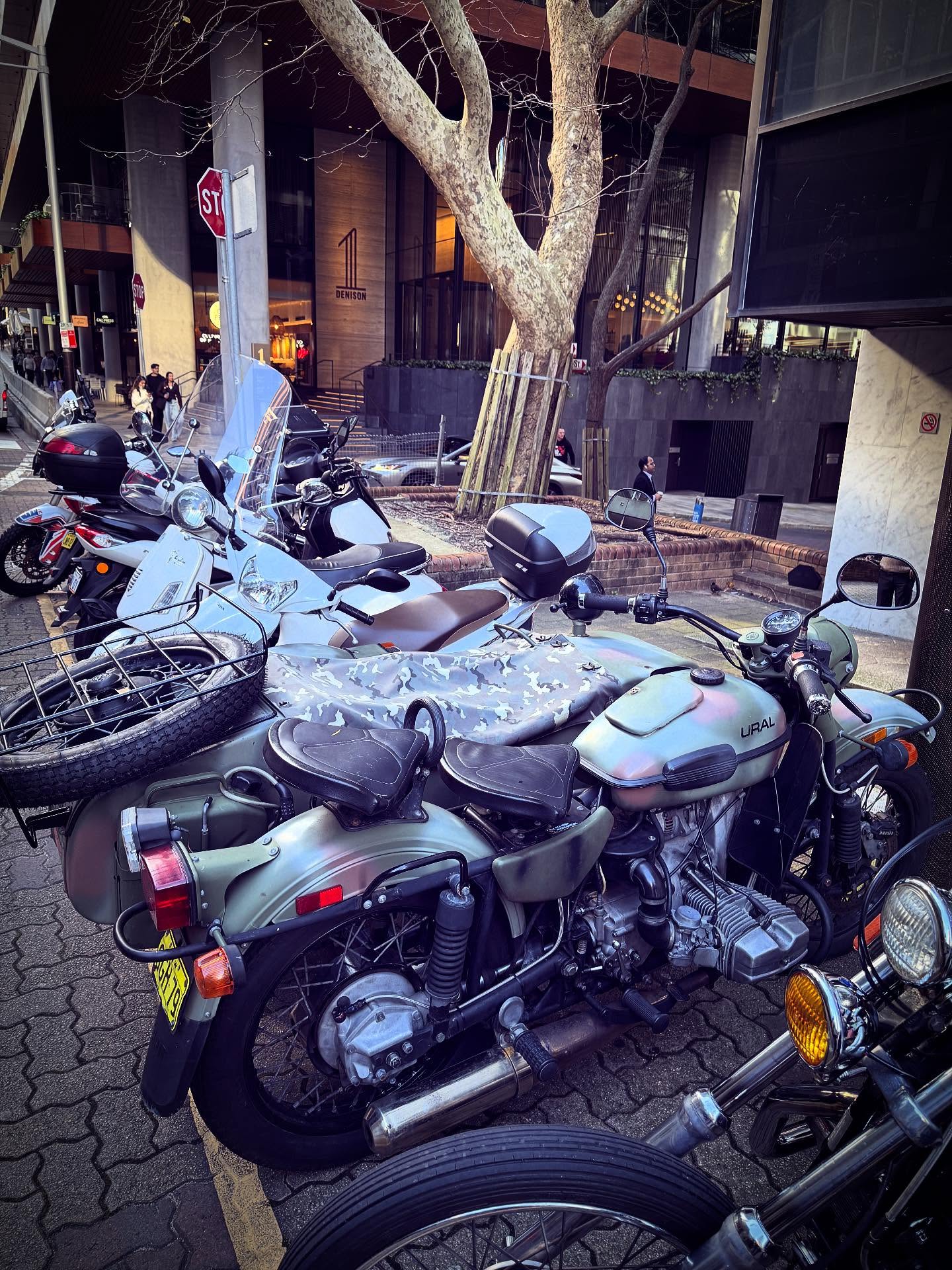 Came across pure awesomeness today. Ural Motorcycle with sidecar and military camo. Absolutely made my day #uralmotorcycles