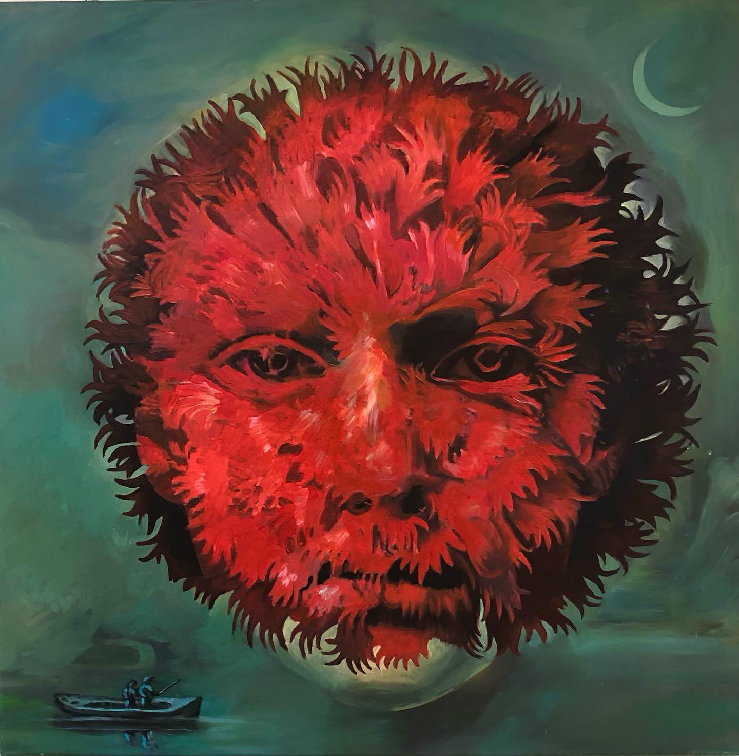 Duch lesa ~ Spirit of the forest
90 x 90 cm, acrylic on canvas
Z výstavy Tiché príbehy v @galerianatehelnej, ktorá trvá celé leto 🌞