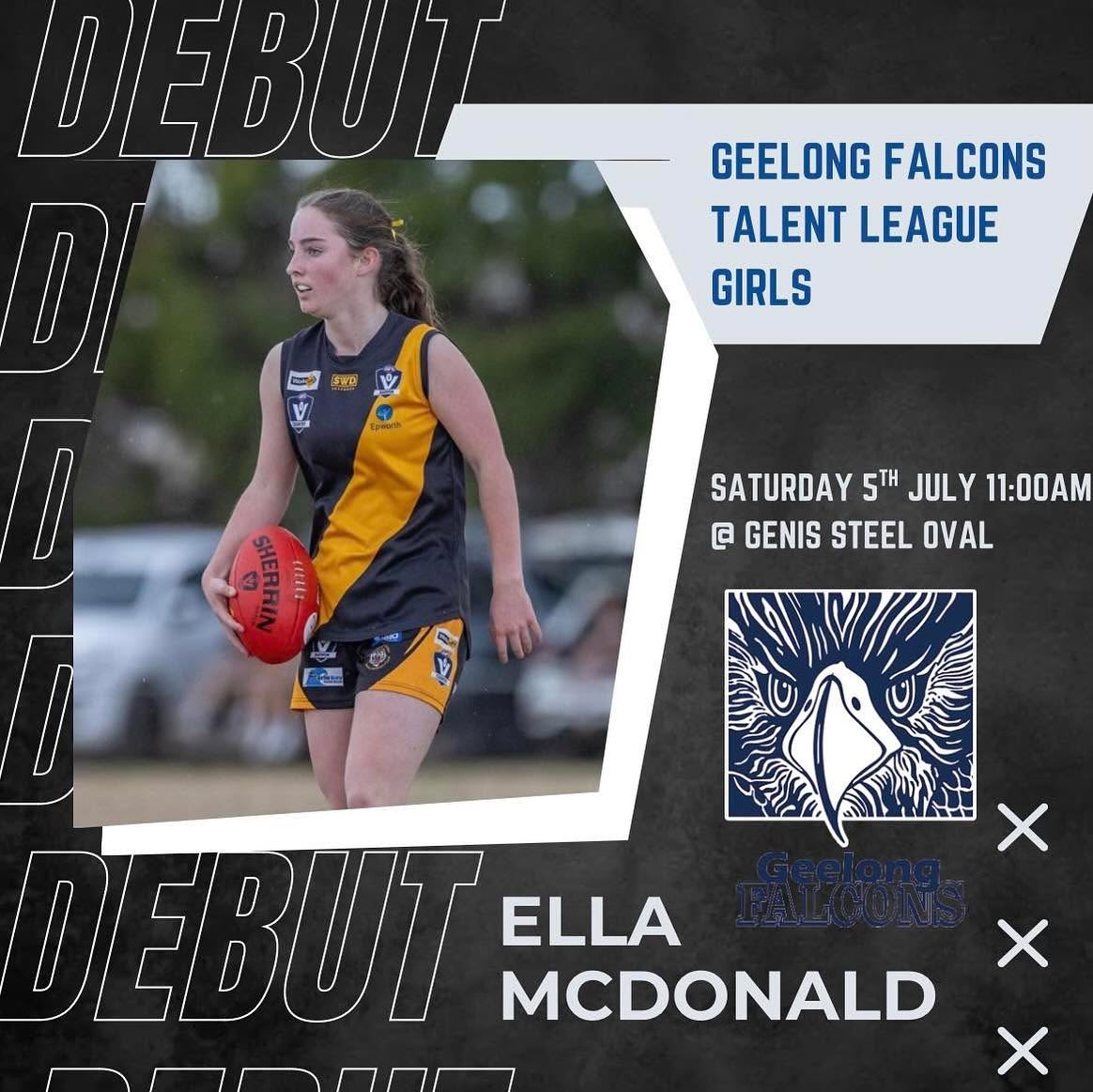 From a Division One Senior Premiership at 14 with us, to a Talent League debut with the Geelong Falcons ⭐️
Ella McDonald runs out this weekend in her debut game for the Geelong Falcons.
Congratulations Ella 💛🖤