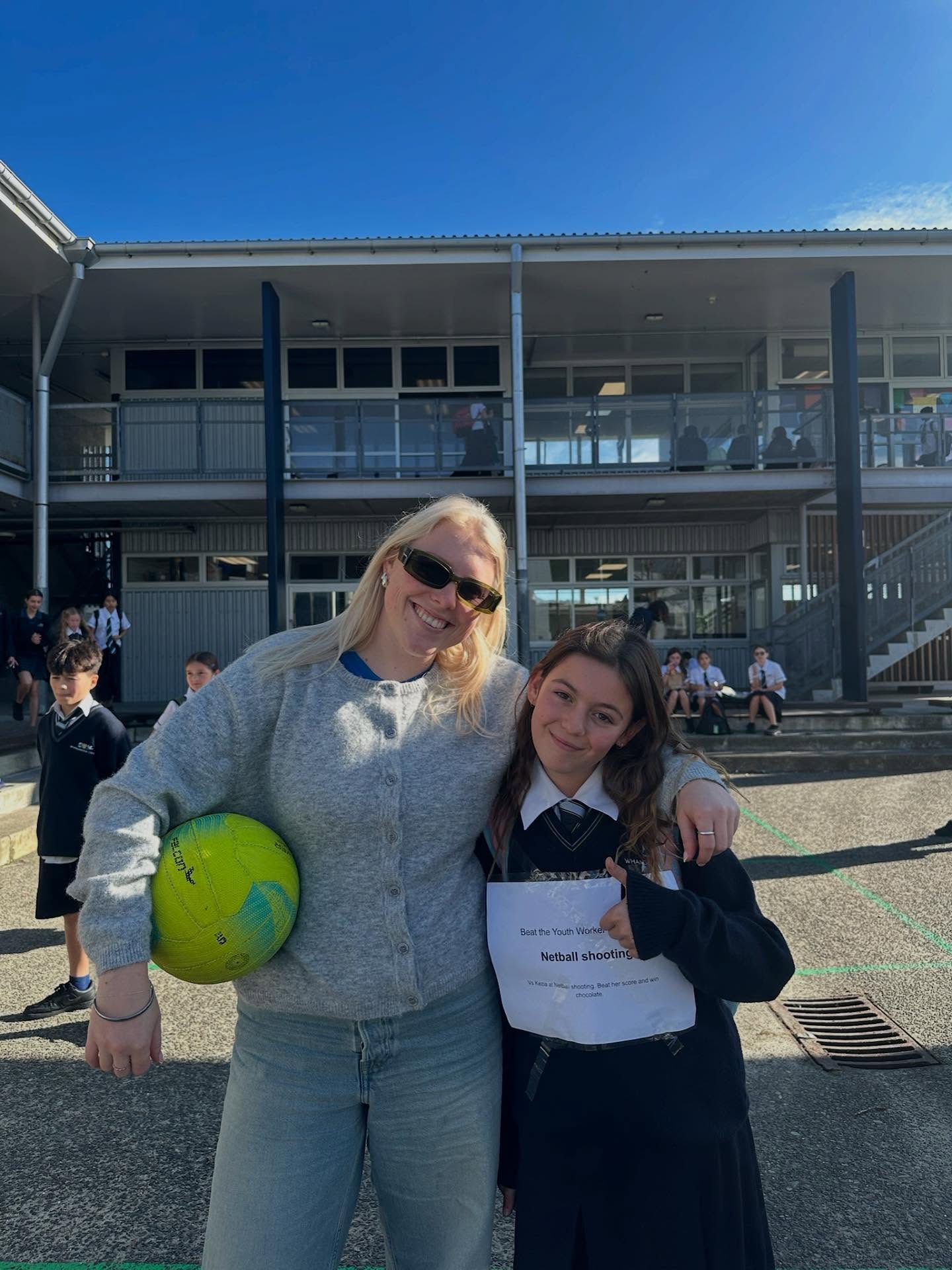 Lunch time games with the year 7’s ☀️