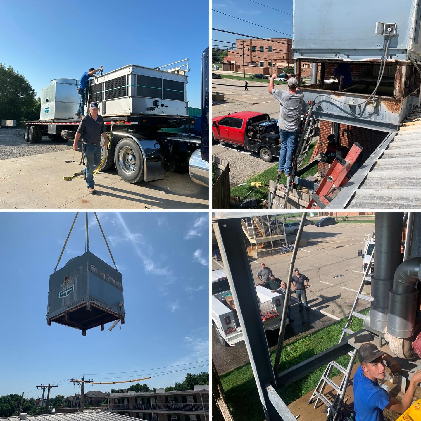 New cooling tower going in at a local church!