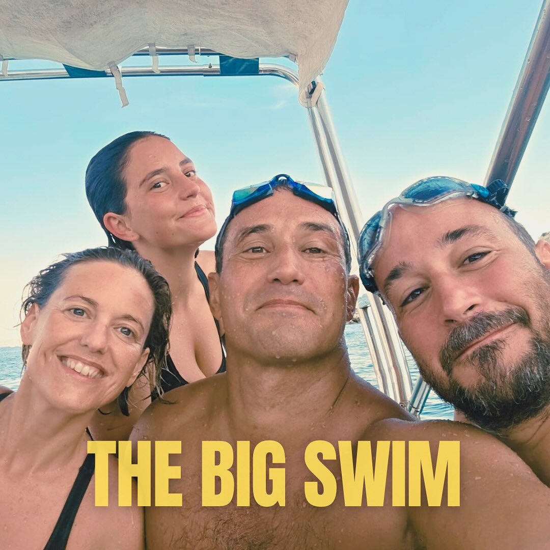 It was an epic 36km swim from Capri to Naples with my husband, brother and hero niece (just 17 years old!). With a ten hour cut off time it’s a fast swim and the sea was as vast and blue and epic as ever. The chop and swell felt big halfway through but we also got a push from a kind current that helped us along. Really felt lucky to spot some big jellies that floated away below, just out of reach - our guardian angels did good! 🙏🤍 I’m so proud to raise funds for a charity we all believe in and so grateful for all the donations so far (link in bio!). We called ourselves The Lemons 🍋 and I’m going to love lemons forever! Thanks so much for the support. Xx