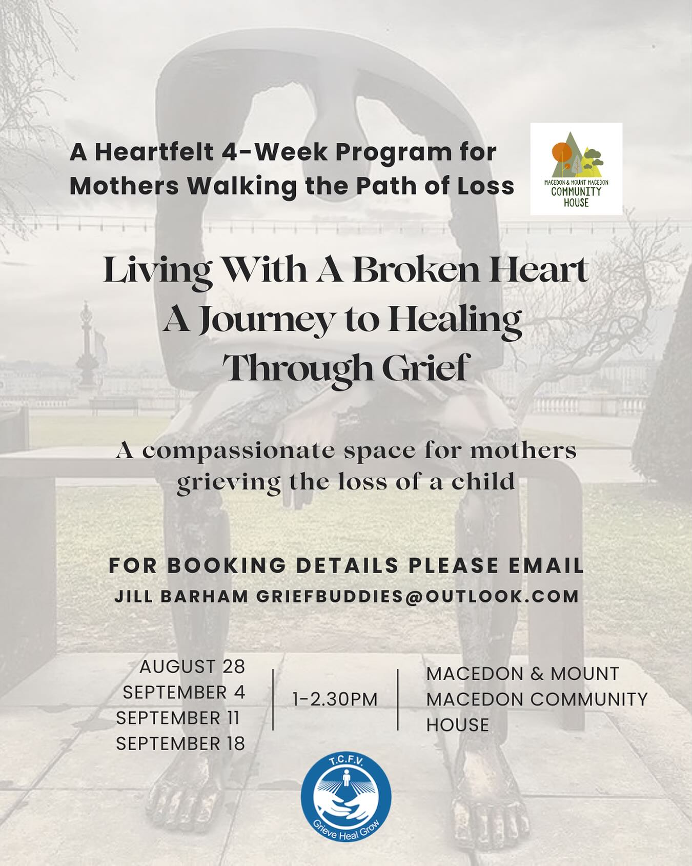 M&MMCH are pleased to be supporting this initiative - please contact Jill for more information and to organise bookings.