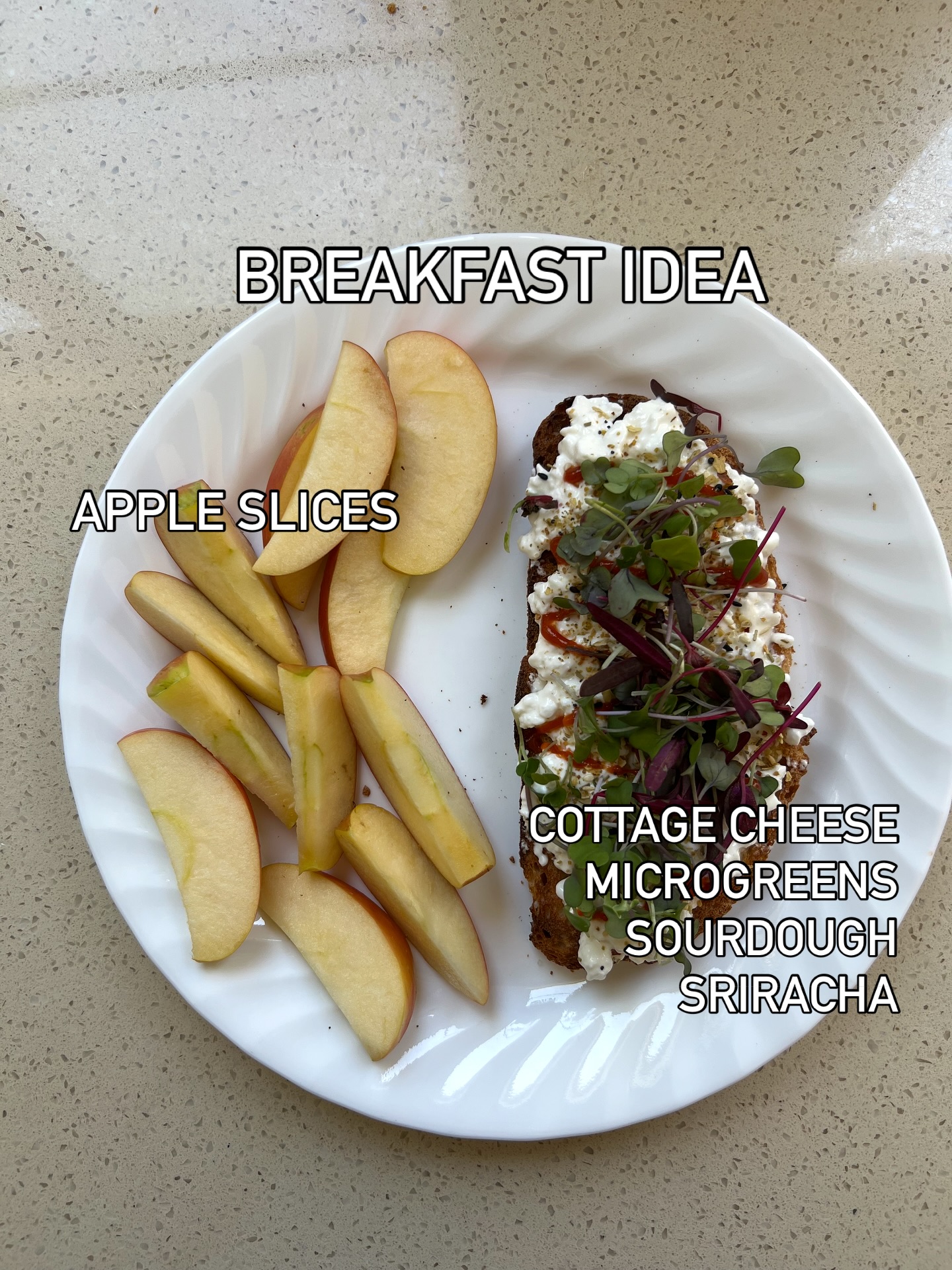 Un-sexy breakfast (because it doesn’t have to be pretty to be delicious):
Cottage cheese
Microgreens
Sourdough
Sriracha
Side of apple slices
•
💕 Tyler & Stephanie, NBC-HWC
🔗 www.fitfierceandfemale.com
📞 843.779.5779
💌 fitfierceandfemale@gmail.com
📱 @fitfierceandfemale
•
#healthcoach #charlestonmoms #healthylifestyle #healthjourney #fitfierceandfemale #femaleempowerment #nutrition #breakfast #healthybreakfastideas #unsexymeals #unsexybreakfast #proteinandproduce