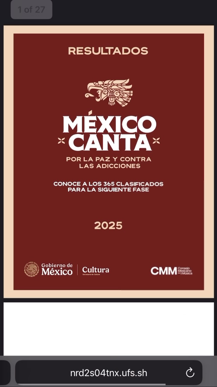 Buenas nuevas! ✨
Esta mañana me enteré que soy uno de los 365 finalistas del concurso MÉXICO CANTA por la Paz y Contra las Adicciones. Una iniciativa bellísima de nuestro gobierno actual donde a través de la música se busca crear un mensaje positivo hacia una sociedad más consciente, pacífica, unida, amorosa y humana.
Se nos olvida el impacto tan profundo que tiene el arte y su contenido en el tejido social, en nuestro compartimento como sociedad, nuestro pensar, sentir y actuar en el día a día. A donde sea que me lleve este concurso agradezco a cada uno de los miles de participantes por poner su granito de arena para un MÉXICO MEJOR 🇲🇽
————————————————-
Good news! ✨
This morning I found out that I am one of 365 finalists of MÉXICO CANTA por la Paz y Contra las Adicciones. A beautiful initiative founded by the current Government of México where, through music, we hope to create a positive message toward a more conscious, peaceful, united, humane and loving society.
We forget the profound impact that art has, as well as its subject-matter in our social fabric, in the way we behave as a society, our thoughts, feelings, and in our day-to-day lives. Wherever this contest leads me, I am grateful to the thousands of participants for adding your grain of sand for a BETTER MÉXICO 🇲🇽
@oficialmexicocanta
@claudia_shein
@gobmexico
@twoinlovemusic
#mexicocanta #mexico #paz #cantaautor #songwriter