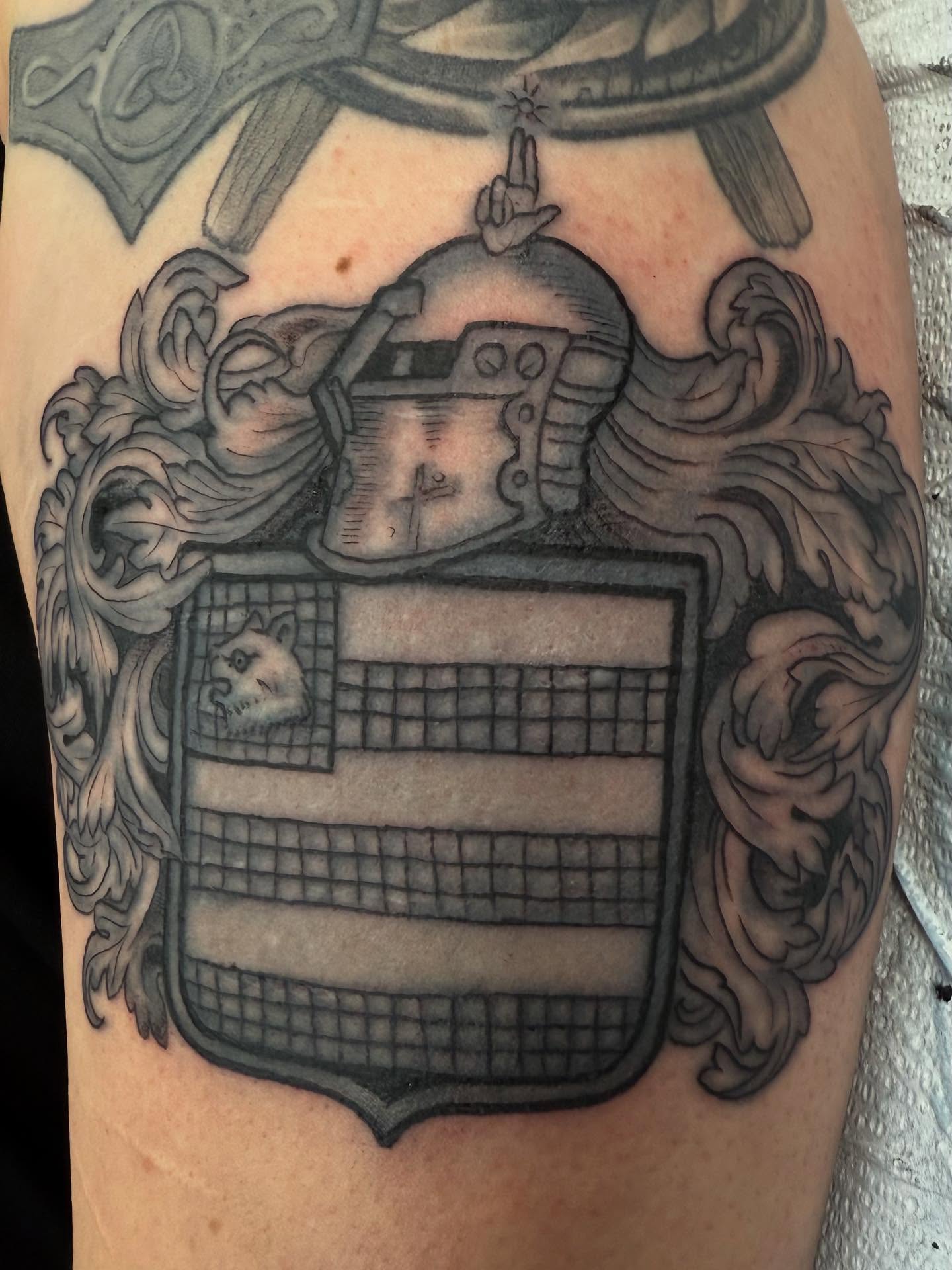 I love bringing old tattoos back to their former glory. This tattoo was 30 yrs old. Last three pics are before rework.