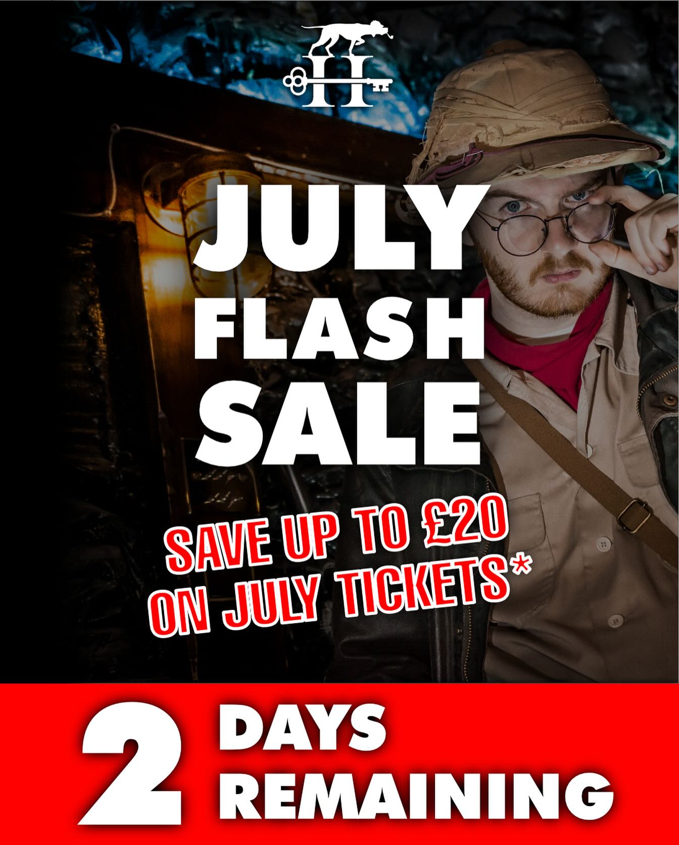 ❗️TIME IS RUNNING OUT❗️
Use code JULYFLASH10 for £10 OFF
Every👏Single👏Ticket👏 in July.
📆 But you don’t have long... You’ll have to secure your tickets before July 10th to use this offer.
This flash sale stacks with our group discount (automatically applied at checkout). That’s combined savings of up to £120 for the Live Experience and over £130 for any Mission!
❗️Offer ends July 10th
Terms apply.
🌟The UK’s top rated experiences
📍 45 mins from Central London
📆 Book tickets in advance!
🎟️ Ticket link in bio 🎟️
@HoundsEscape
#LeaveRealityBehind
#ImmersiveExperience #LondonAttractions #ThingsToDoInSussex