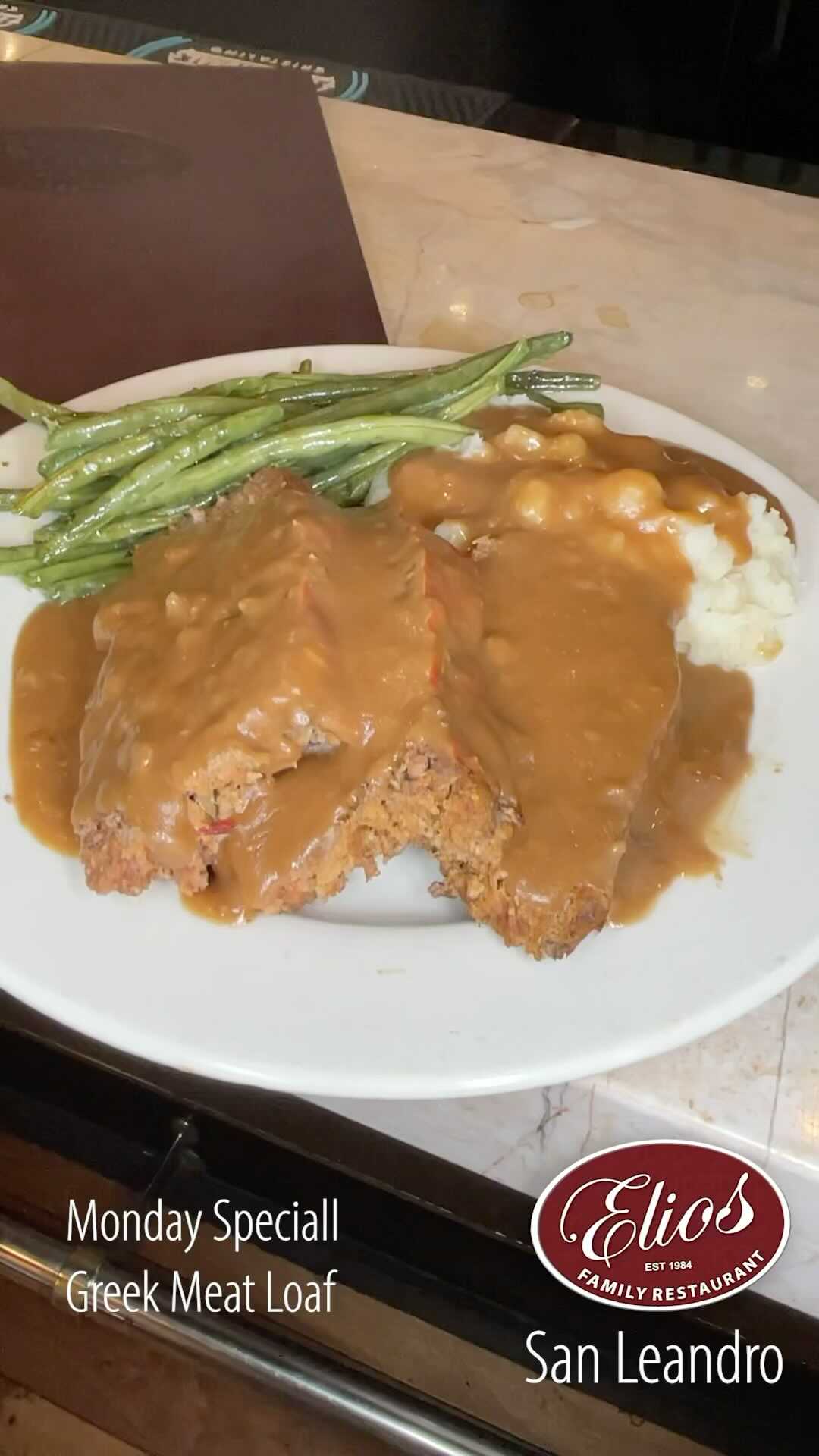 Monday Special Elios San Leandro
Monday Special! Elios Family Restaurant San Leandro Famous Baked Meat Loaf Dinner Special Includes Choice of Soup or Salad. 2nd choice: Rice, Spaghetti, Baked Potato, Fries or Cup of Fruit. We’ve been serving fine family food to East Bay customers since 1984. Dinner Specials come Choice of French Fries, Potato Salad, Green Salad, Cup of Soup, Fresh Fruit or Coleslaw .
https://eliosdining.com/
Elios Family Restaurant
260 Floresta Blvd, San Leandro, CA 94578, USA See you soon.
(510) 351-0463
Hours Open Daily 7:30 am 9pm
#sanleandro #news #special
#sanleandroeats @followers #sanleandrorestaurantweek #restaurantweek