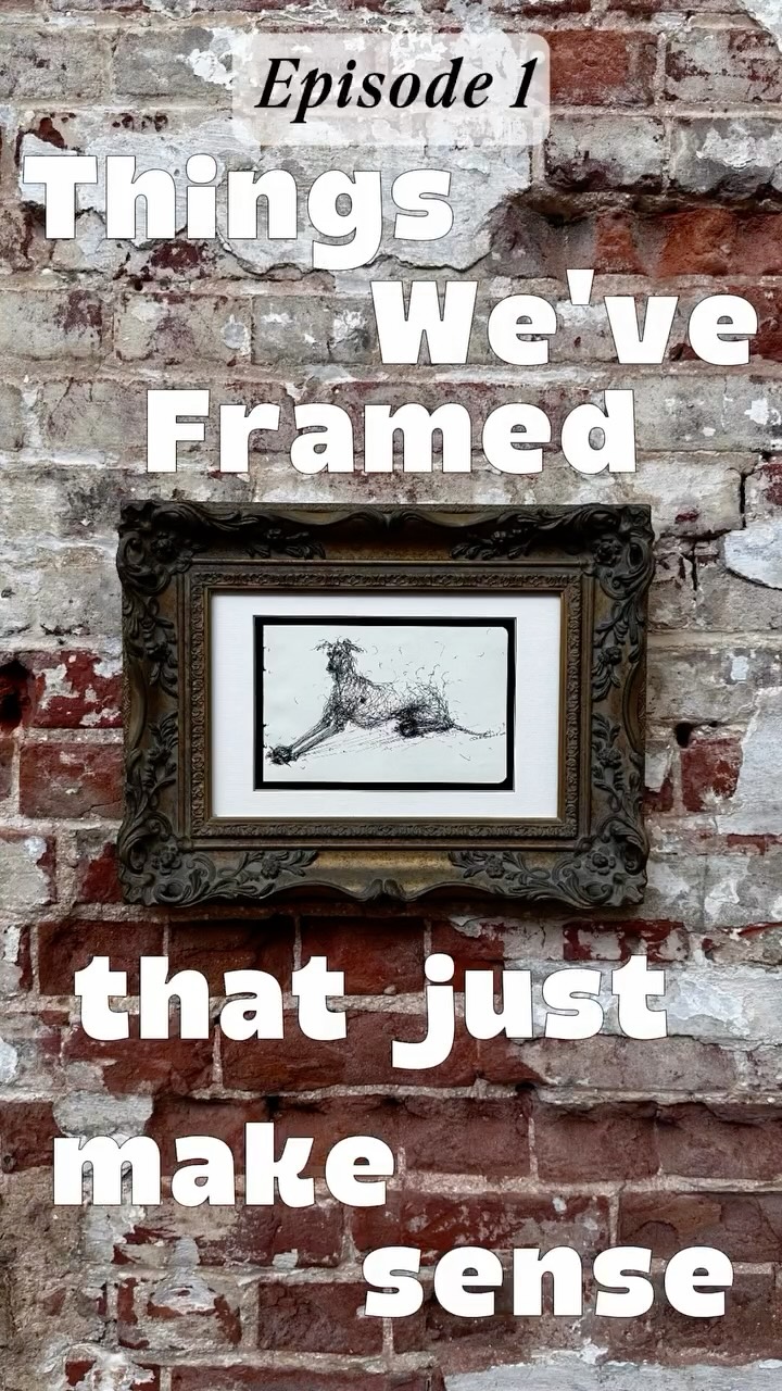 Welcome to a new series where we’re showcasing some interesting things we’ve framed that just make sense
This one is a grayhound sketch framed in a gold, ornate, hand finished frame
Based in Norwich? Come in for a free consultation and 10% off your order if you’re a new customer.
#norwichframingcentre #norwichcity #norwich #norwichlife #norwichbusiness