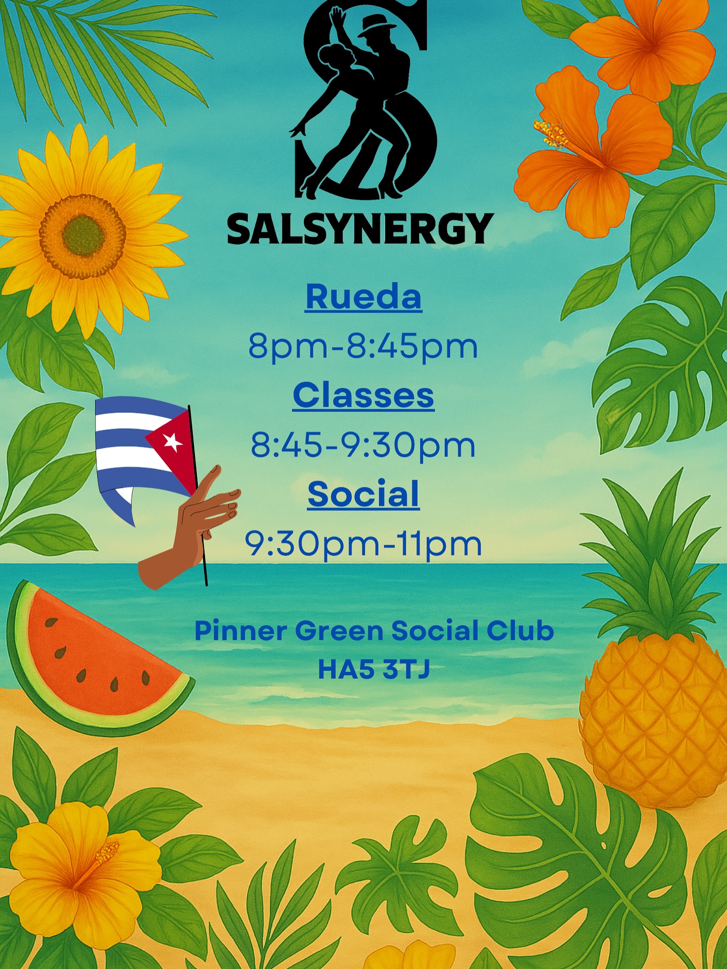 Come and treat yourselves to a Super time this ☀️day
🕢 Doors Open 07:45pm
Share the Love ❤️
Tell A Friend To Tell A Friend 🤳
TO BRING A FRIEND!! 👯♀️🕺🏼👯♂️
#Salsynergysundays #Salsa #salsalondon #ruedadecasino #londondancescene #Cubansalsa #latinvibesuk #Salsynergy #Dance #Fun #Cubanmusic #Latin #Cuban #Goodvibes #Dancing #Latindance #Salsamusic #Nightout #Fypage #fyp