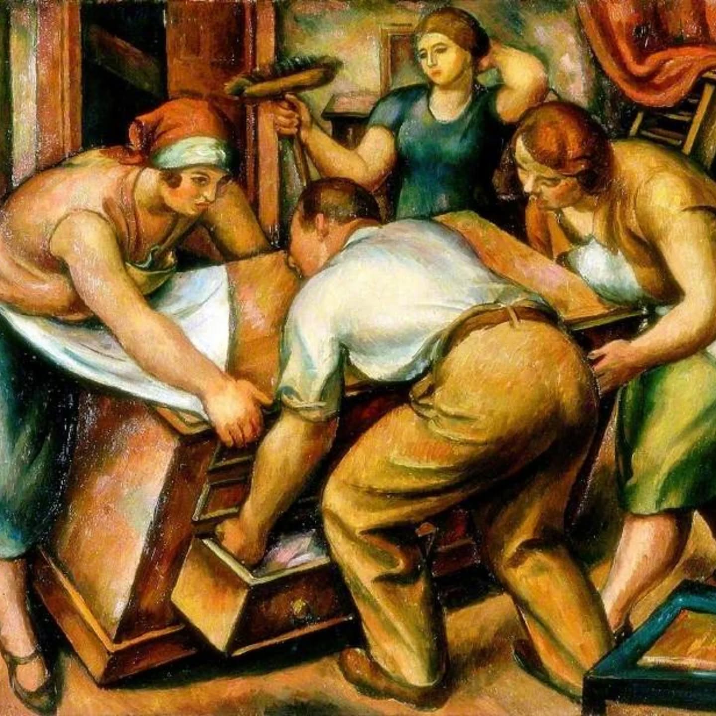 The Chairman enroles the Players to move his office to the sunnier side of the clubhouse. They are Not Happy.
@johnsteedartist #instagramimagetennis @new.balls.please #rolandvivianpitchforth #theremoval