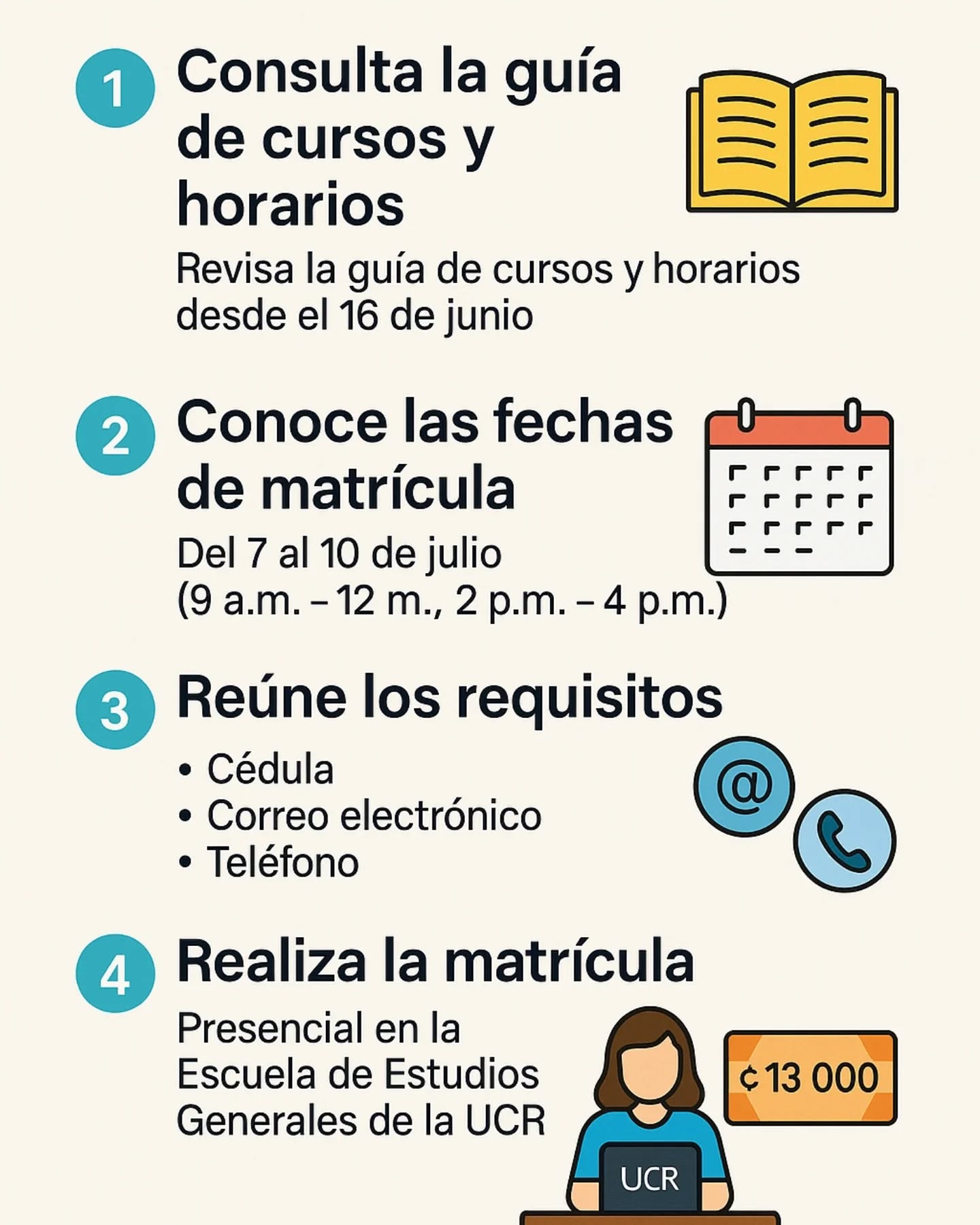 Acá encontrarás toda la información y los pasos necesarios para matricular el curso libre en la UCR *Psicodélicos: un abordaje integral*
Más información: https://www.instagram.com/cursoslibreseeg.ucr?igsh=MXN0a2M2aXdsczAxZQ==
¡No te lo pierdas!