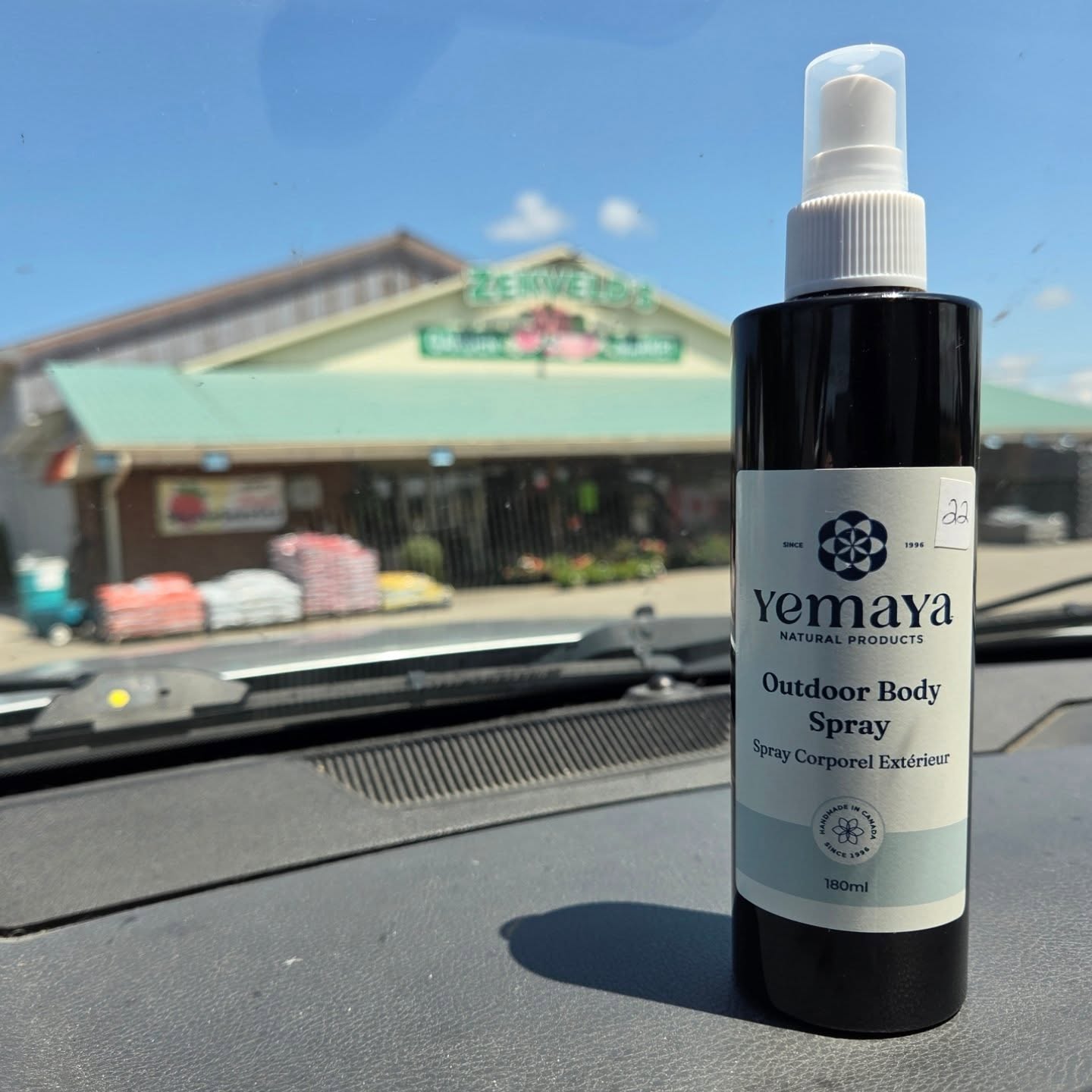 Stop on by @zekveldgardenmarket to pick up your outdoor body spray! #bug #bugspray #yemaya #Yemayanaturalproducts #market #garden #zekveld #Wyoming #Ontario #shoplocal #supportlocal