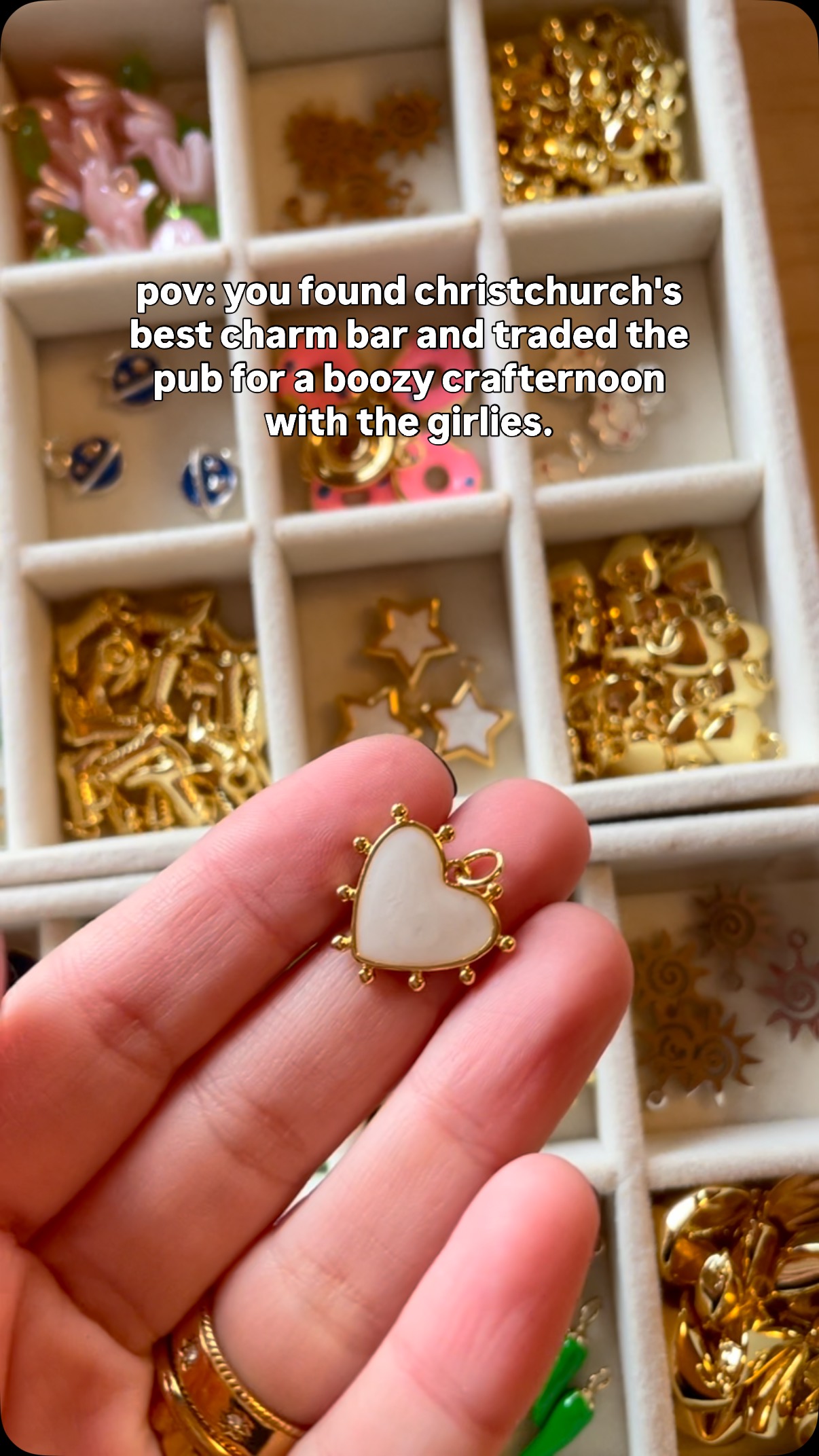 very small sneak peek into our charms collection 🌀
we are transitioning our entire collection to feature only waterproof charms! (our chains are already tarnish-free!)
if you have been to a previous chains & charms and would like to change things up, add more charms or replace previous ones; get in touch as we have special tickets for that 🪐