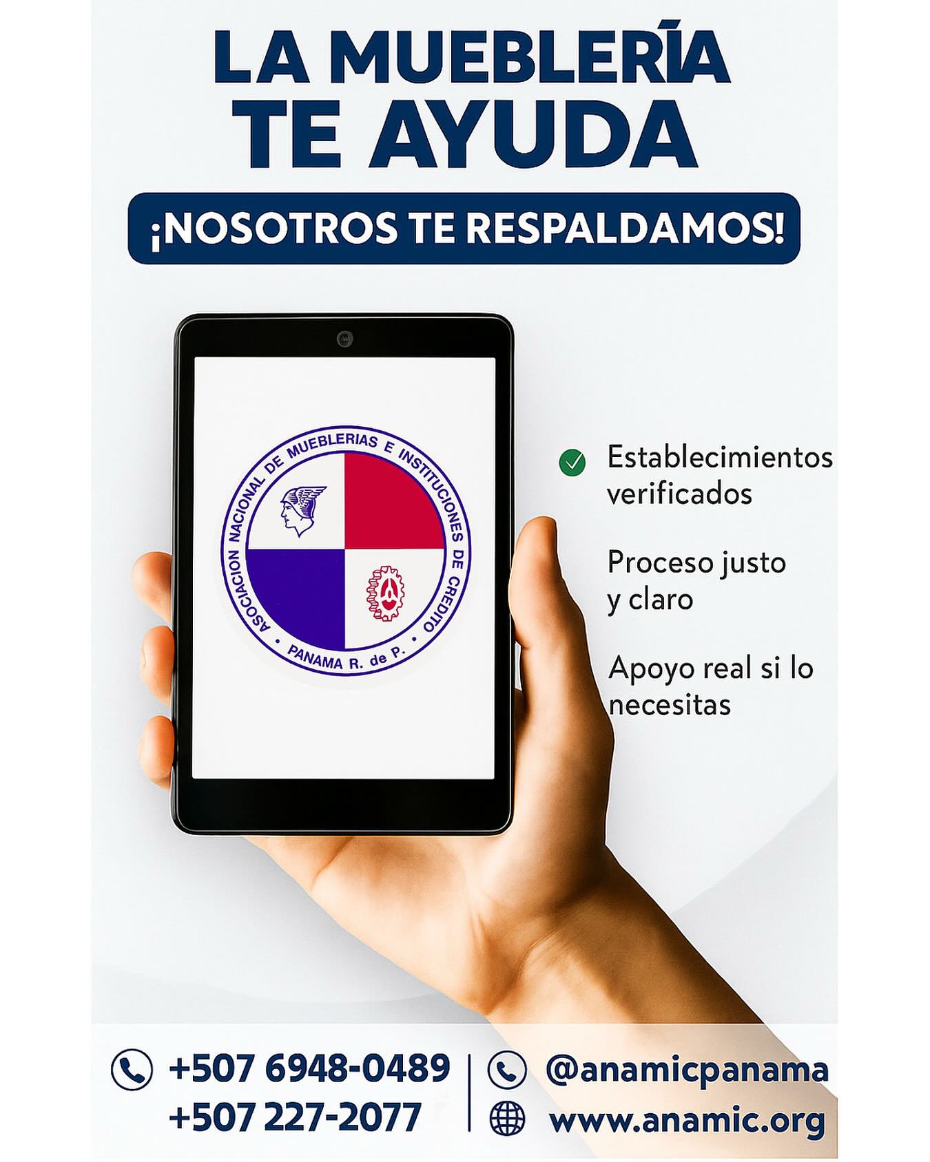 🪑 ¿Vas a comprar muebles? ¡Hazlo con respaldo!
Cuando compras en una mueblería afiliada a @anamicpanama, no solo estás eligiendo calidad…
👉 Estás eligiendo confianza, transparencia y seguridad.
💬 ¿Qué ofrecemos?
✅ Establecimientos verificados
✅ Proceso justo y claro
✅ Apoyo real si lo necesitas
🎯 No estás solo. ANaMIC te respalda.
Porque comprar con tranquilidad, sí es posible.
📞 ¿Tienes dudas o necesitas ayuda?
📲 +507 6948-0489
☎️+507 220-2077
📲 Síguenos: @anamicpanama
🌐 www.anamic.org
#CompraConConfianza #MuebleríasPanamá #AliadoFinanciero #AnamicTeRespalda #CompraSegura #PanamáCrece