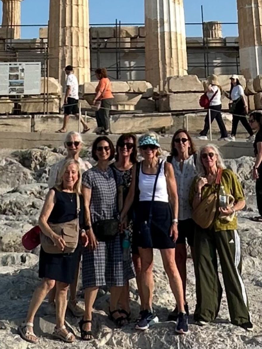 First day at the Acropolis area with my yoga retreat friends in Greece.
