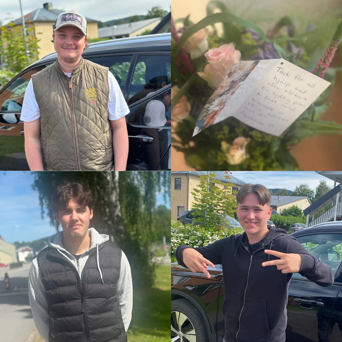 Grattis till era olika nya körkort förra veckan! 👏🏻 grymt kämpat! Wilhelm, Theo, Neo, Mikael, Fredrik, Simon och Idris 🤩🙌🏻 #körkort #hammarstrandstrafikskola