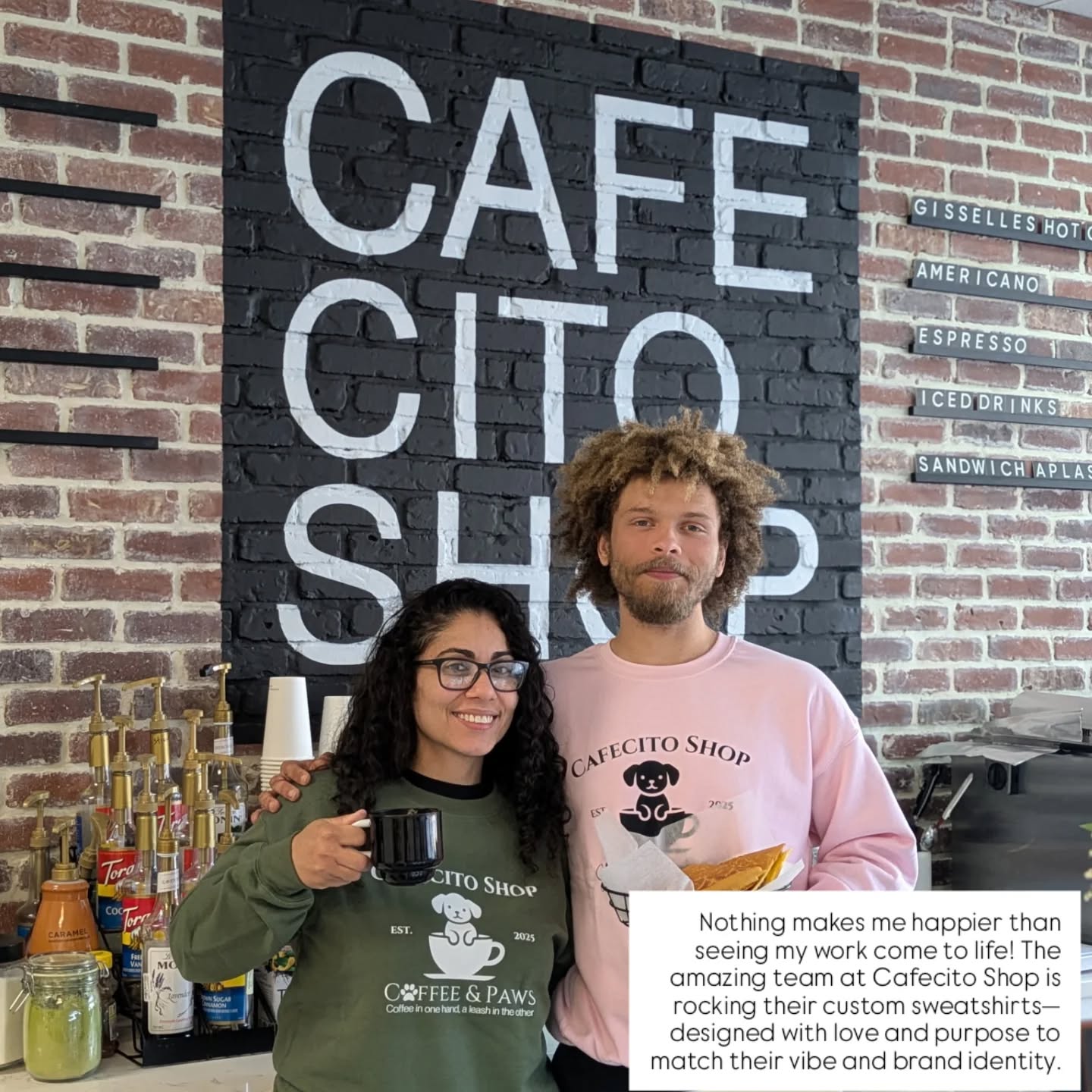 Branded merch isn’t just clothing—it’s a statement, a culture, and a way to build connection and recognition. Whether you're a café, salon, or startup, your brand deserves to be seen and remembered.
Want your team repping your brand? Let’s make it happen!
DM me to start your custom merch project!
#brandingmatters #custommerch #smallbusiness @cafecitoshopllc #UpliftingCloset #bestcoffee #westorangenj