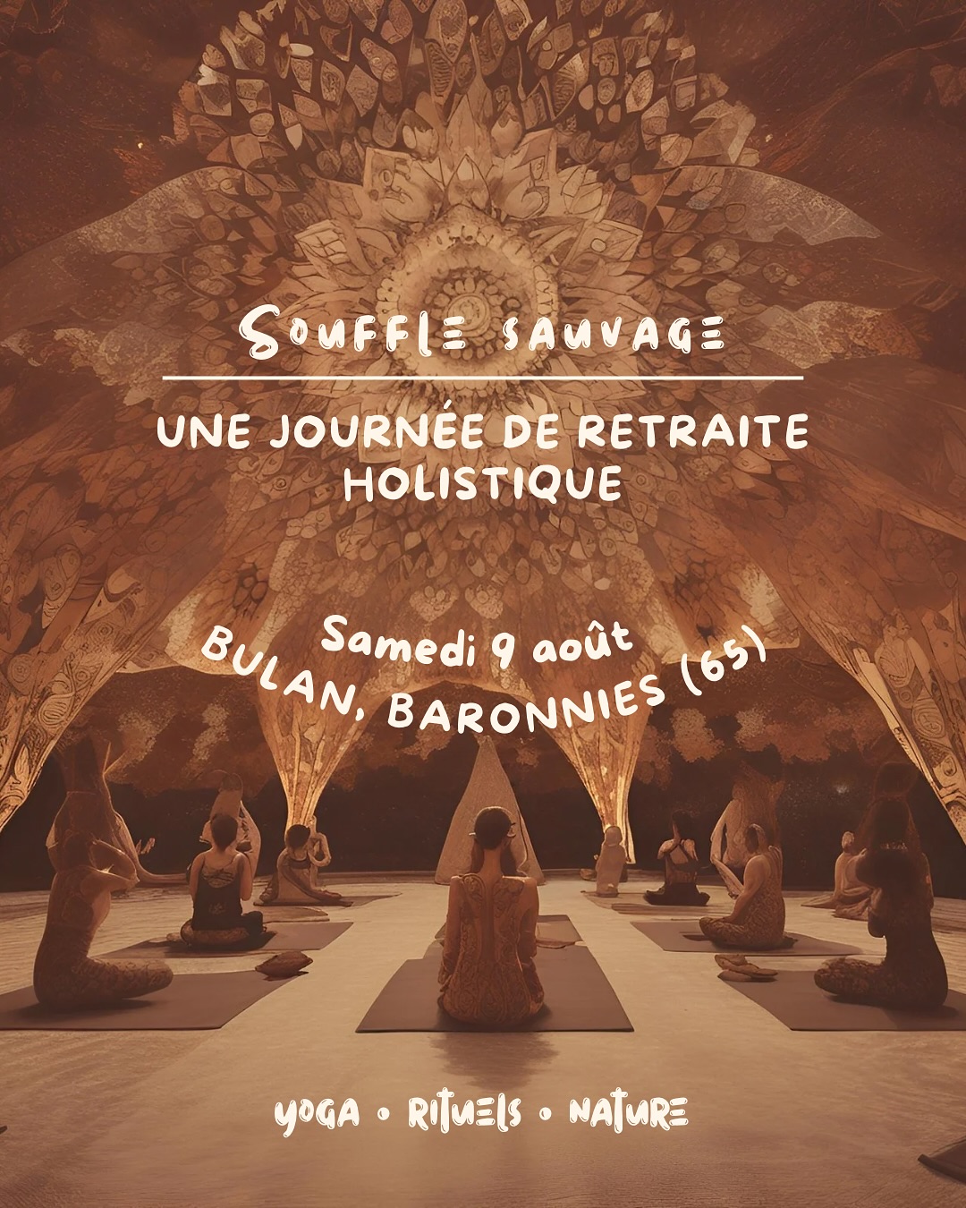 ✨ Souffle Sauvage – Retraite d’une journée ✨
Une pause en plein cœur de l’été, pour ralentir, respirer, revenir à l’essentiel.
Pas besoin de partir loin pour se reconnecter profondément.
Le temps d’un jour, je t’invite à revenir à toi, à travers le yoga, le son, la nature, le rituel. 🌿
📍 @hameau.sauvage Pyrénées (65)
💌 wildsoulyoga.contact@gmail.com
🎪 Possibilité de dormir sur place en camping (en option)
Alors, tu te joins à nous ? 🫶
#retraiteyoga #yogapyrénées #retraiteyogapyrenees #rituelnaturel #pauseestivale #yogabaronnies