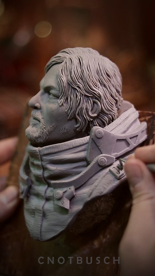 Part 3 is here! In this video, I’m sculpting the suit of Sam Porter Bridges from Death Stranding 2. This stage really ties everything together. It’s always satisfying seeing all the elements in place.
At the end, I show the final form before paint. Stay tuned for the full reveal and the complete start-to-finish video.
Huge thanks to @playstationfr for the commission. It’s been an honor to work on this project.
Catch me sculpting live and check out replays at: twitch.tv/cnotbusch
#deathstranding2 #deathstranding #normanreedus #playstation #sculpture #gamecharacter #polymerclay #ad #thankyou
