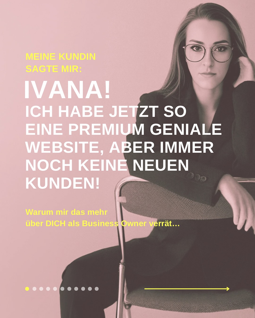 Deine Website ist live, aber du hast immer noch keine neuen Kunden?? 😱😱😱
Du bist nicht allein. Viele denken: „Mit meiner neuen Website rennen mir die Kunden die Bude ein!“
Warum das nicht klappt und was du stattdessen wissen musst?
👉 Swipe durch die Slides & find’s raus!
Und wenn du danach ready bist? Let’s talk about it!
💌 DM, Kommentar oder Link in Bio.
Ich freu mich auf deine Fragen und dein Feedback! 🤍
