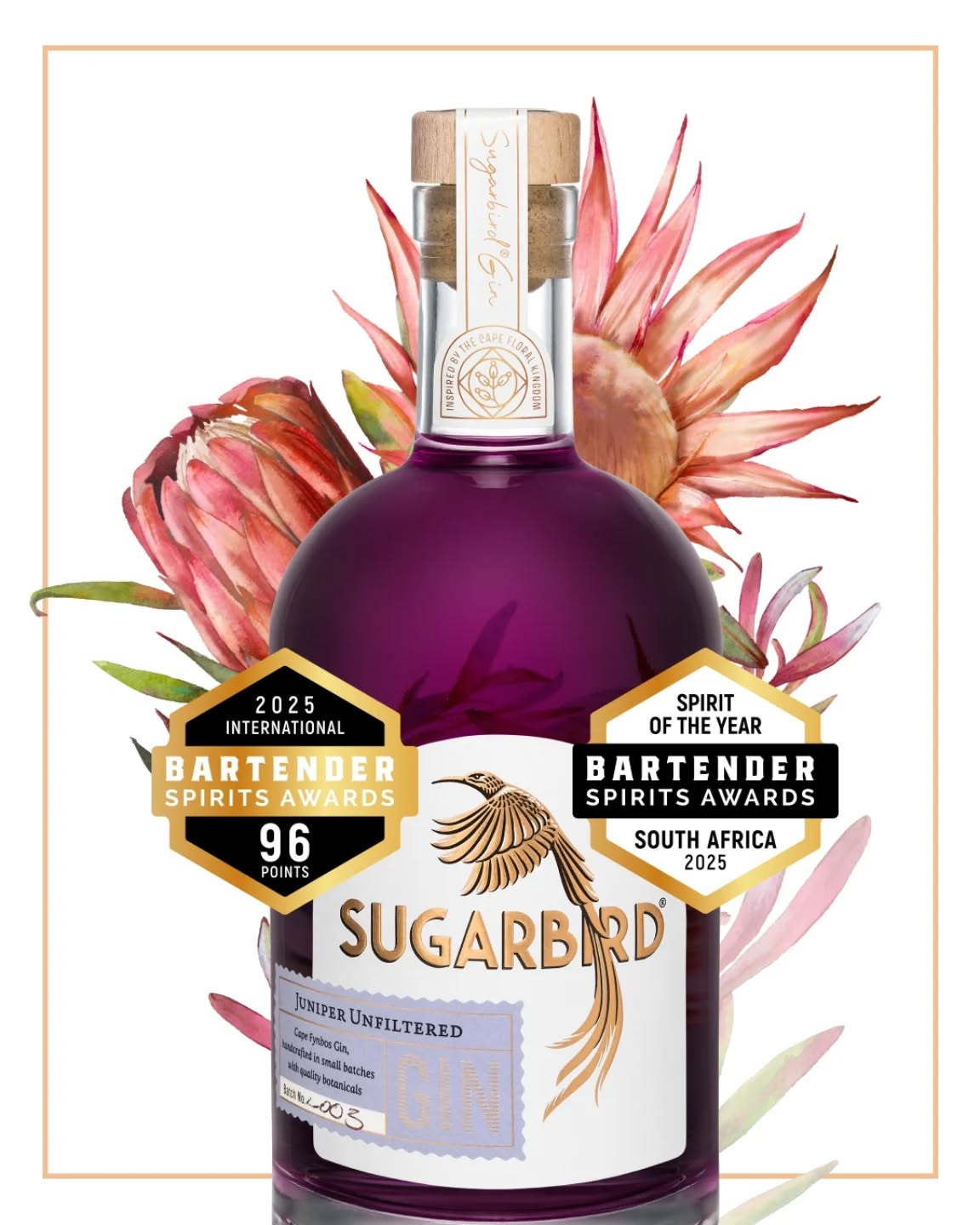 Thank you to the @bartenderspiritsawards for recognizing @sugarbirddistillery
Sugarbird Distillery crafts its gins using indigenous Cape botanicals with a signature long-tail finish. What makes Juniper Unfiltered particularly special, and how do you communicate its unique character—bright cardamom, floral fennel, and citrus—to US buyers and drinkers?
Gin is such a unique spirit that has its own “terroir,” perhaps even more so than wine. It is a spirit that can give buyers and drinkers an actual sense of space. Sugarbird’s fynbos botanicals, Cape Geranium, Rooibos, Cape May to name a few, only grow in a very small part of the world. You can’t find a gin like Sugarbird made in the US, the UK, or anywhere else in the world. It is truly unique to South Africa.
Juniper Unfiltered’s color is natural and stable. The color comes from juniper berries, fynbos botanicas, and blueberry skins (also a botanical). It does not turn brown over time with depletion, and won’t change colors unexpectedly in a cocktail. The color is not added. It is part of the essence of the spirit.
The “long tail” ties in Sugarbird’s name. The gin is distilled from South African sugar, and the “Sugarbird” is a pollinator of the Cape fynbos plants, with its signature long tail.
#gin #ginandtonic
#southafrica #cocktailsofinstagram #cheers #spirits #cocktails