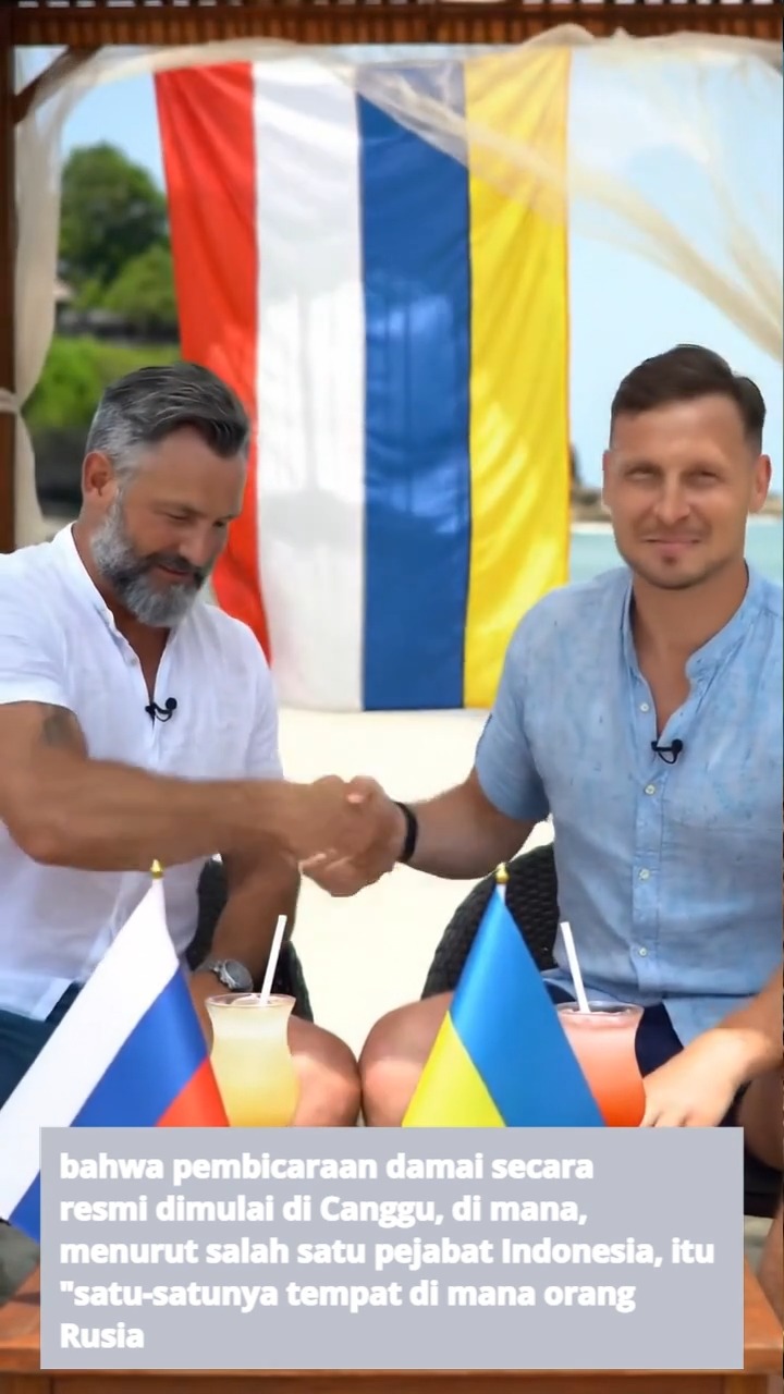 Peace Talks Move to Bali as Russians and Ukrainians Find Canggu the Only Place They Can Get Along / Peace Talk Pindah ke Bali: Rusia dan Ukraina Nilai Canggu Satu-Satunya Tempat Mereka Bisa Berteman
CANGGU, BALI - In a surprising twist in global diplomacy, Russians and Ukrainians have reportedly begun informal peace talks in Canggu. The Indonesian government, in a strategic diplomatic move, helped facilitate the dialogue, and as one official puts it, “It turns out Canggu might be the only place where Russians and Ukrainians can meet, talk, and even become friends.”
Full article here : https://www.ngaconews.com/en/post/peace-talks-move-to-bali-as-russians-and-ukrainians-find-canggu-the-only-place-they-can-get-along
Article in Bahasa here:
Peace Talk Pindah ke Bali: Rusia dan Ukraina Nilai Canggu Satu-Satunya Tempat Mereka Bisa Berteman
https://www.ngaconews.com/post/peace-talk-pindah-ke-bali-rusia-dan-ukraina-temukan-canggu-satu-satunya-tempat-mereka-bisa-berteman
