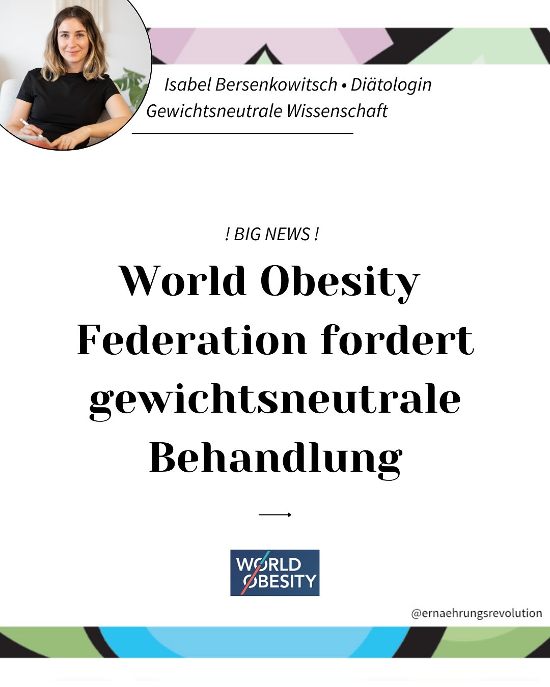 Unglaublich, dass dieses Statement schon im September 2023 veröffentlicht wurde!
Ganz ehrlich: was würde es für dich verändern, wenn das der neue Standard wird?
Teile diesen Post, wenn du findest, dass davon mehr erfahren sollten ❤️
#gewichtsneutralegesundheitsförderung #gewichtsneutralemedizin #worldobesityfederation #adipositas #gewichtsneutral