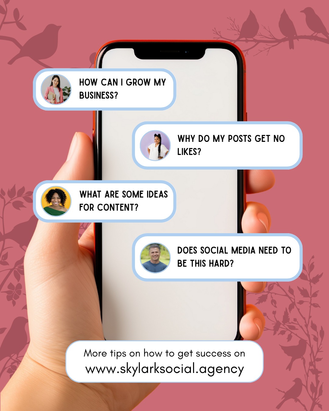 Want to know how to grow on social media? We have the answer for you!
Book a FREE discovery call with one of our team members and discover what you can do to grow your business!
#socialmediaexpert #socialmediamanager #marketingagency #socialmediatips #skylarksocial