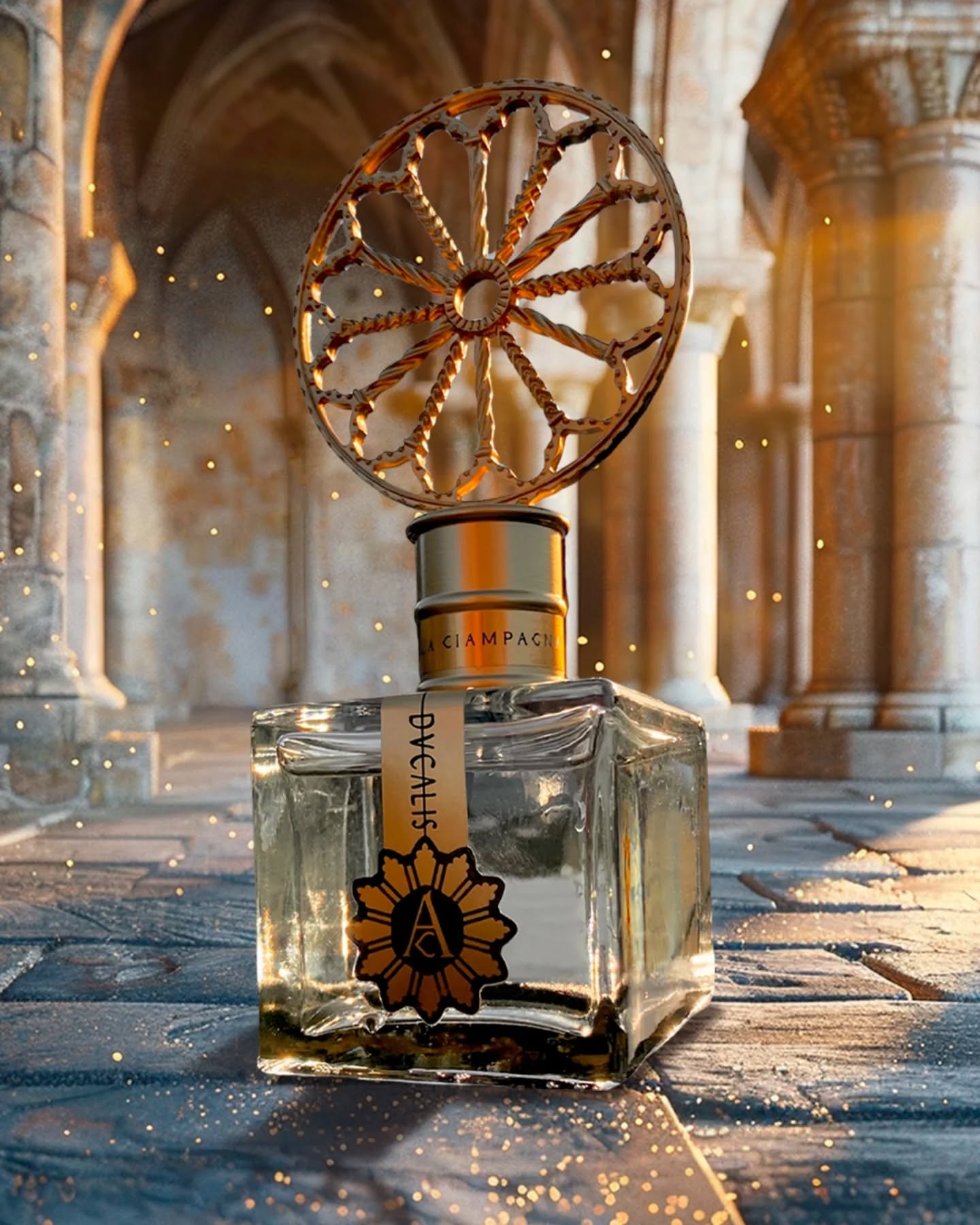 The Duchi d’Acquaviva –the Acquaviva Dukes– were one of the seven most important lineages of the Reign of Naples and settled one of their capitals in Atri at the end of the XII century, bringing splendor and prosperity to the town. Ducalis tells about the charming Duke making his majestic entrance to take part to the elegant banquet.
#Ducalis #AngelaCiampagna #TimelessElegance #OlfactoryIdentity