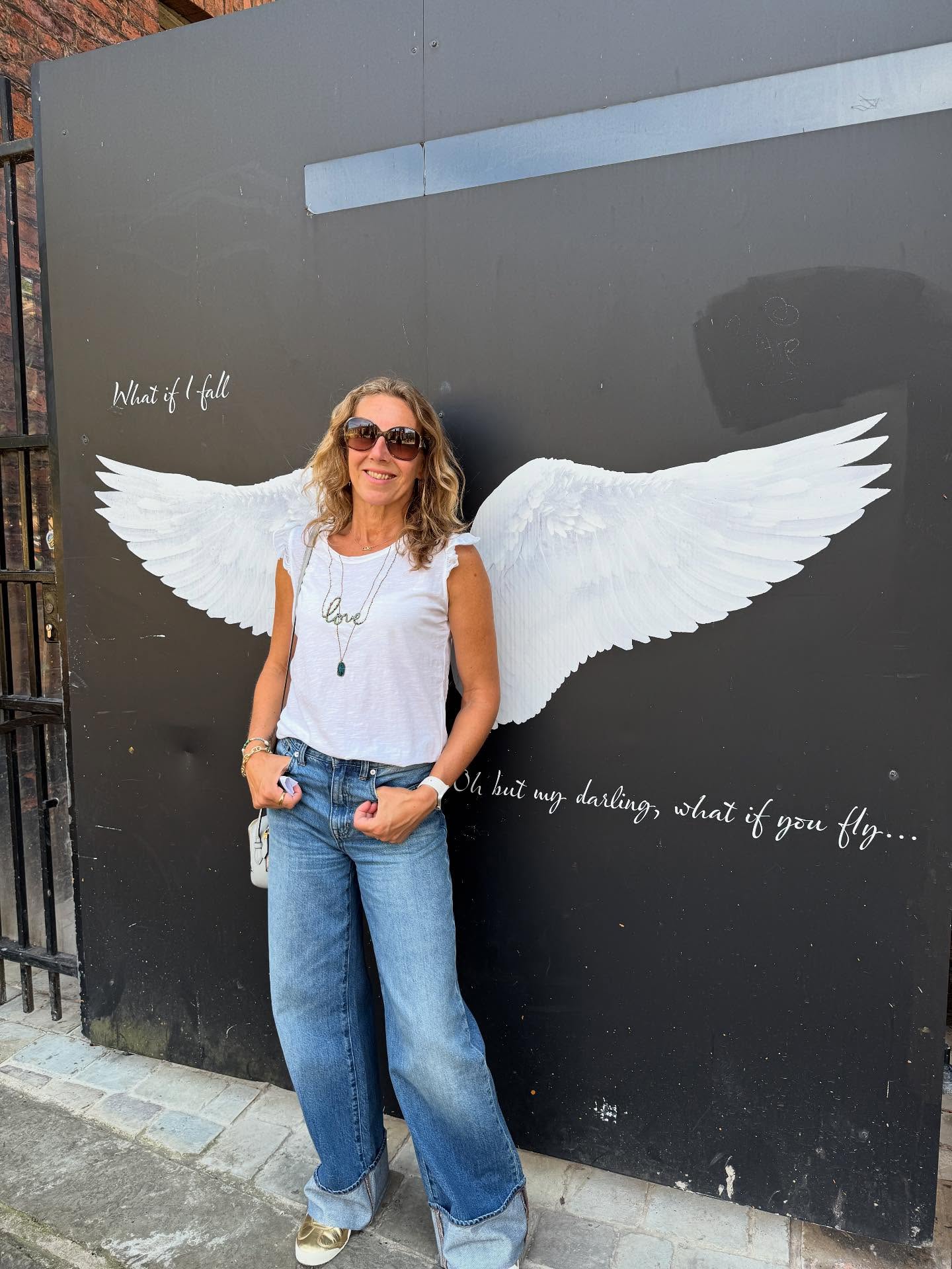 Walkers are ‘practitioners of the city,’ for the city is made to be walked.
A city is a language,
a repository of possibilities,
and walking is the act of speaking that language,
of selecting from those possibilities.
Just as language limits what can be said, architecture limits where one can walk,
but the walker invents other ways to go.”
Rebecca Solnit
I’ve been a little missing in action. Sorry! It’s been a busy few days walking and exploring and sometimes my yoga practice looks exactly like this. Manchester adventures! Have you been? What do you think!?👇
Lately
1. My favourite quote. Imagine my delight when I spotted this. Check out my website!
2. Canal Street, Manchester
3-5. Trams and Manchester buildings. Incredible!
6. @inspiral_carpets and @starsailorofficial - music and memories! Oasis of course was everywhere!
7-9. Northern Quarter, Manchester street art
10-12. Taking a break, Castlefield area and saying goodbye to Manchester - for now!
There is freedom waiting for you, on the breezes of the sky, and you ask ‘What if I fall?’ Oh but my darling, what if you fly?” @erinhansonpoetry
Have a fabulous summer. I will be here! Stay in touch. Practice yoga and find a calm gentle and kind path through the current chaos.
🧘♀️ @laurenupsidedownorsideways @suzyreading @mybloominggram @libbystevenson.wellbeing
#yogaoffthemat #yogaeverywhere #yogalifestyle #livingyoga #practiceyoga #yogaforlife #yogabenefits #londonyogateacher #yogamanchester #yogauk #vinyasaflowteacher