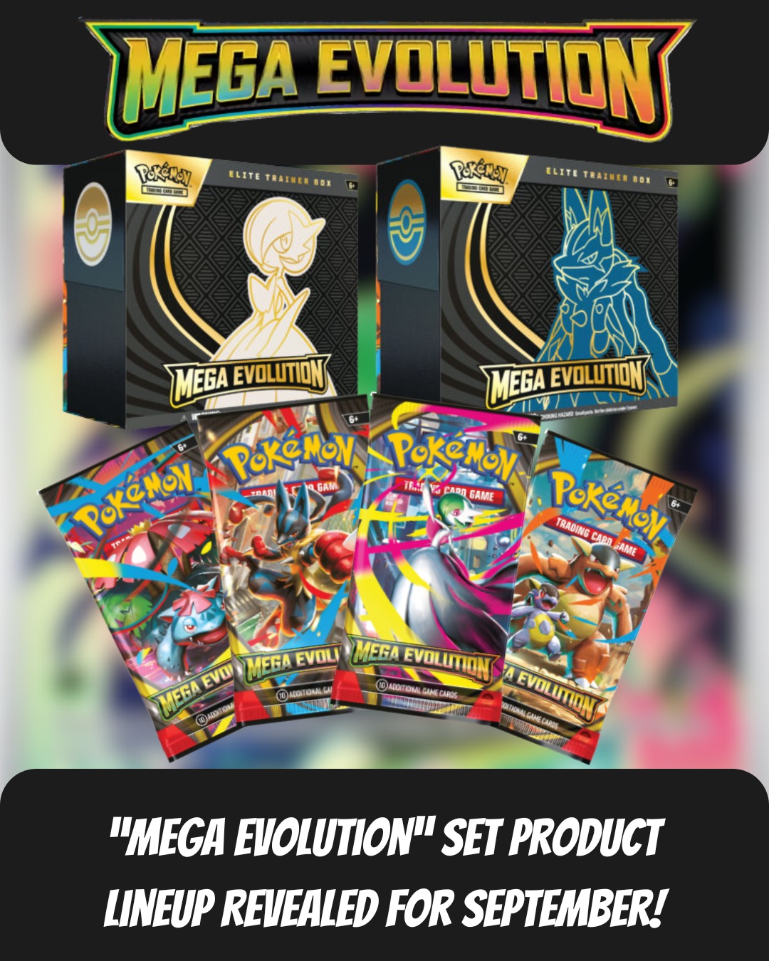 🚨 The Mega Evolution Era is Here! 🚨
The full lineup for the new Mega Evolution set has officially been revealed — launching September 26th as the first wave of a brand-new block! 🗓️🔥
Get ready for:
✨ Over 180 cards including secret rares
✨ 10 Mega Evolution Pokémon ex – including Venusaur, Camerupt, Gardevoir, Lucario, Kangaskhan & more
✨ 22 Full Art Mega Evolution cards – now with a stunning new silhouette-style artwork
✨ 22 Illustration Rares
✨ Special promos like Bulbasaur in Enhanced Booster Boxes
✨ Elite Trainer Boxes featuring Riolu or Alakazam promos
✨ Mini Tins, Blisters, Booster Bundles, and Build & Battle Boxes
This set combines cards from Japan’s Mega Brave and Mega Symphonia, and it's just the beginning — more Mega sets are on the horizon including Mega Charizard X, Mega Gengar, and possibly even Mega Rayquaza! 🐉💨
Preorders should be going live within 24 hours on PokémonCenter.com, so keep an eye out 👀
Which Mega are you hunting first? Let us know! 🔥👇
#MegaEvolution #PokemonTCG #PokemonCards #TCGCommunity #PokemonCollector #PokémonReleases #MegaLucario #MegaGardevoir #MegaVenusaur #MegaCharizardX #GottaCatchEmAll #TrainerLife #PokémonPulls #PokémonFan #IllustrationRare #SecretRare #BoosterBoxBreak #ETB #BuildAndBattle #PokémonMiniTins #PokémonPromo #VictoryRoadVault #CardCollector #PokémonCenter #MegaBlockDrop #NewSetHype