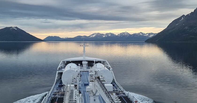 Ramelia in the midnight sun!🇳🇴. Photo Oscar Törnbom and Henrik Ahrens