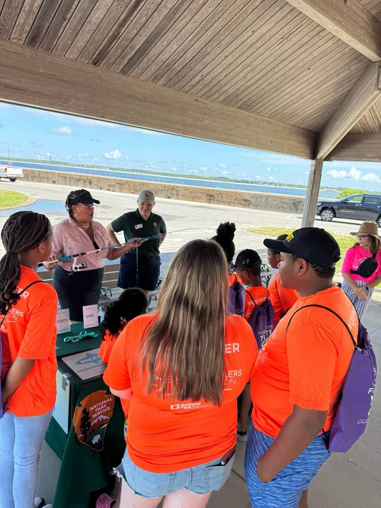 Learning the basics! Campers get hands-on fishing guidance from the Ebony Anglers at Fort Pickens.
#BlackGirlsFish #BlackBoysBoat #EbonyAnglers #FishingFUNdamentals #YouthFishingCamp #OutdoorEducation
#FortPickens #BlackKidsFish #GirlsWhoFish #BoysAndGirlsClub