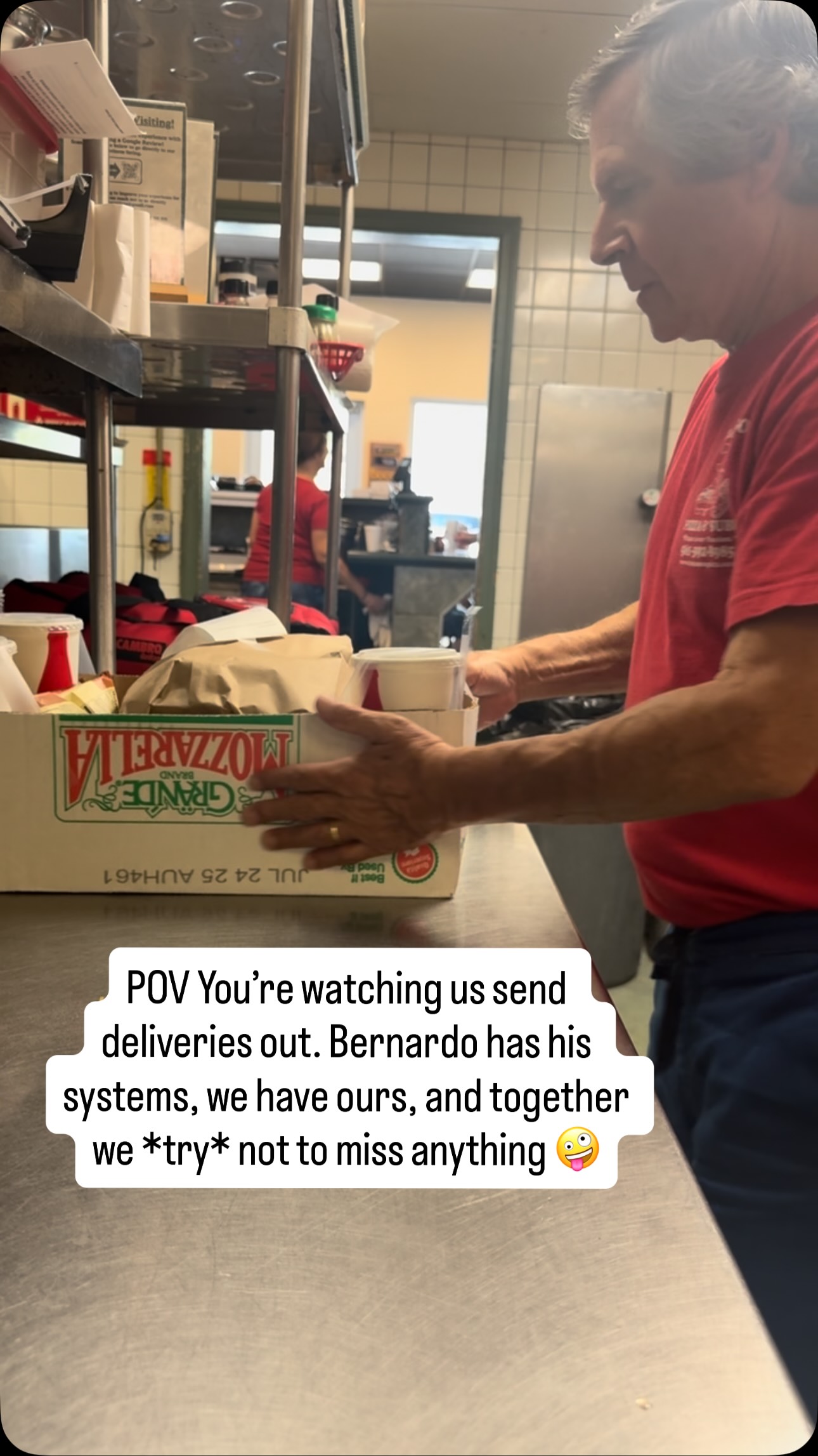 Who doesn’t love a little BTS content?? Bernardo didn’t even know I was filming- he’s naturally Type A about his deliveries ☺️