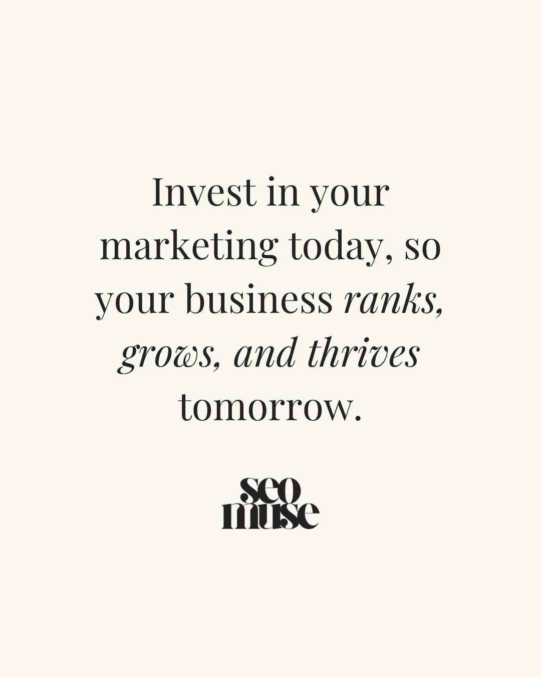 Start investing in your business today with Search Engine Optimisation
Get a bespoke website audit for free
#SEOMuse #seo #localseo #localbusiness #marketing #seomarketing